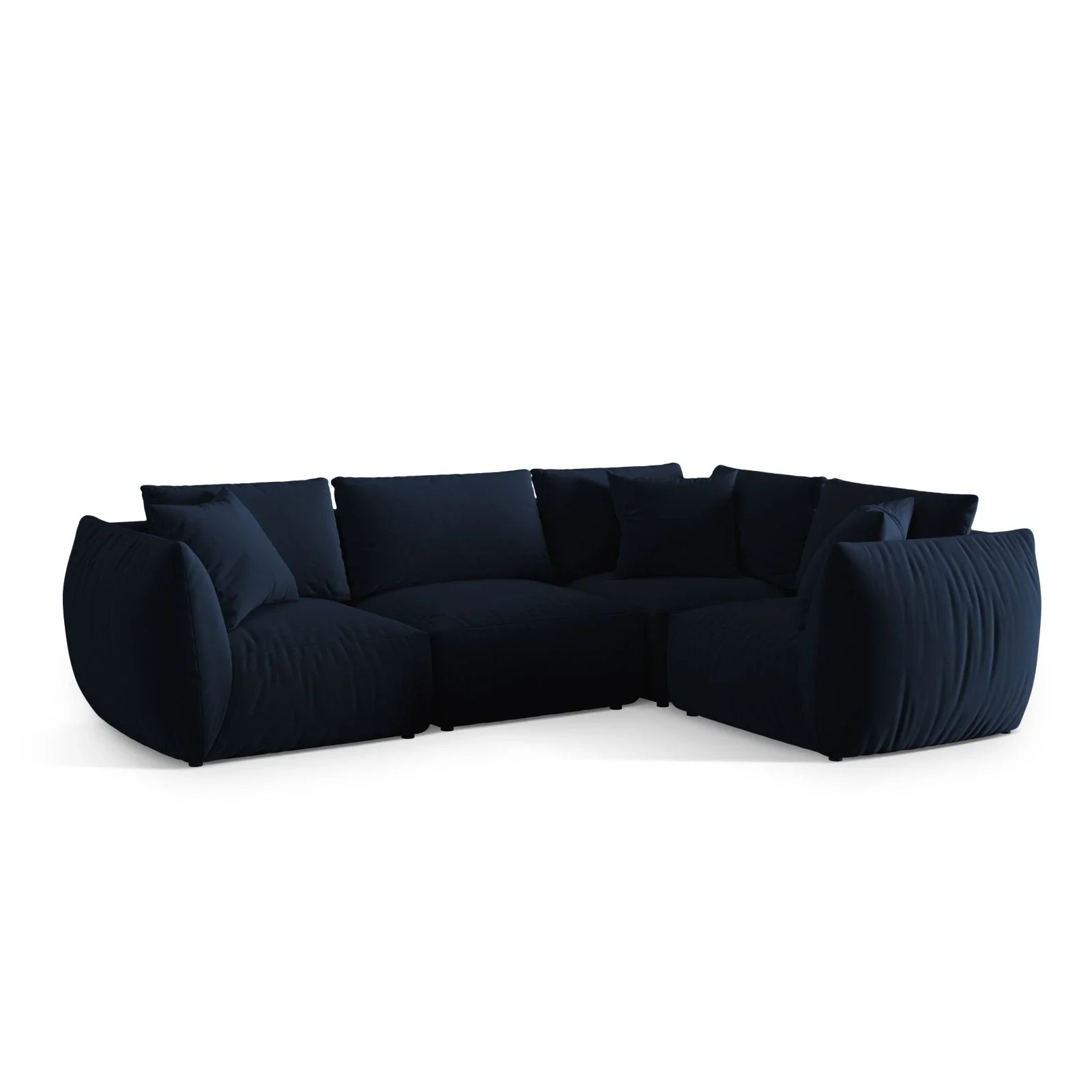 Chris 5-Sitzer Ecksofa Rechts, in Leinenoptik aus Samt oder Strukturstoff, 295x210 cm - Image 43