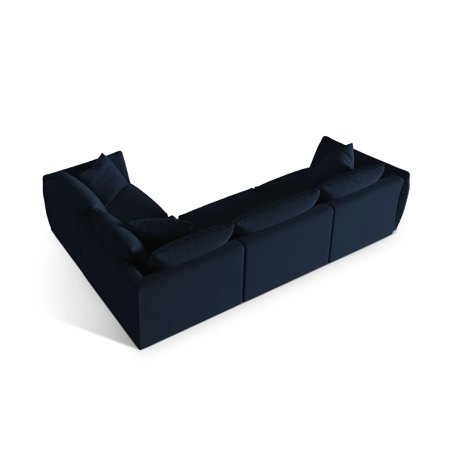 Chris 5-Sitzer Ecksofa Rechts, in Leinenoptik aus Samt oder Strukturstoff, 295x210 cm - Image 44