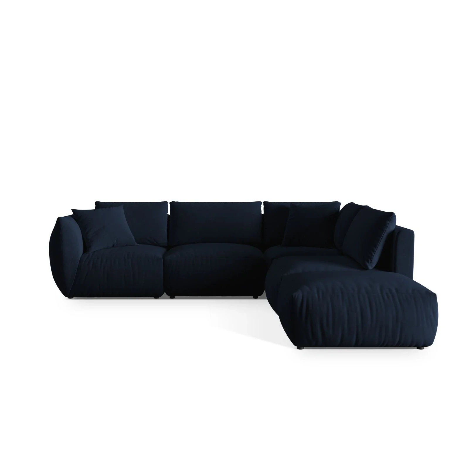 Chris 6-Sitzer Ecksofa offen, Rechts, in Leinenoptik aus Samt oder Strukturstoff, 295x290 cm - Image 49