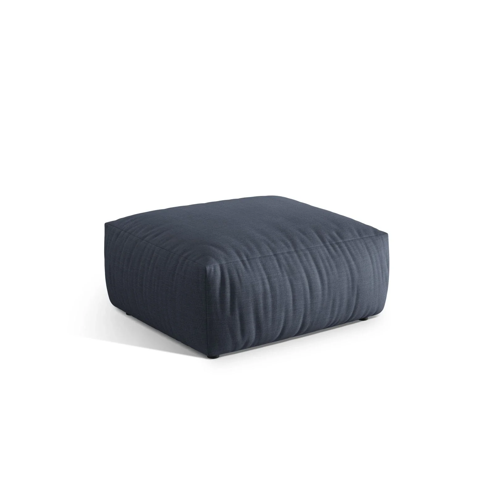 Chris Pouf in Leinenoptik aus Samt oder Strukturstoff, 85x100 cm - Image 46