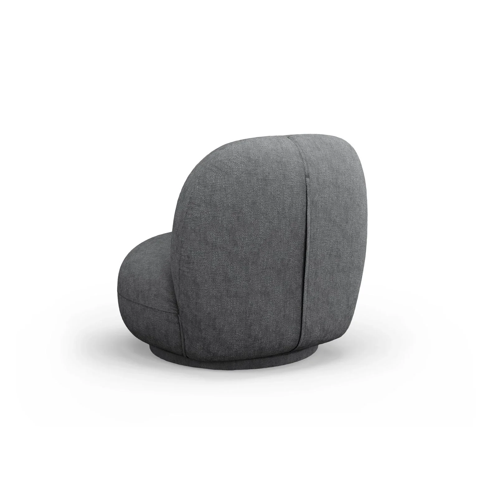 Chuck Sessel, drehbar, mit Bezug aus Chenille oder Boucle, 78x77 cm - Image 31