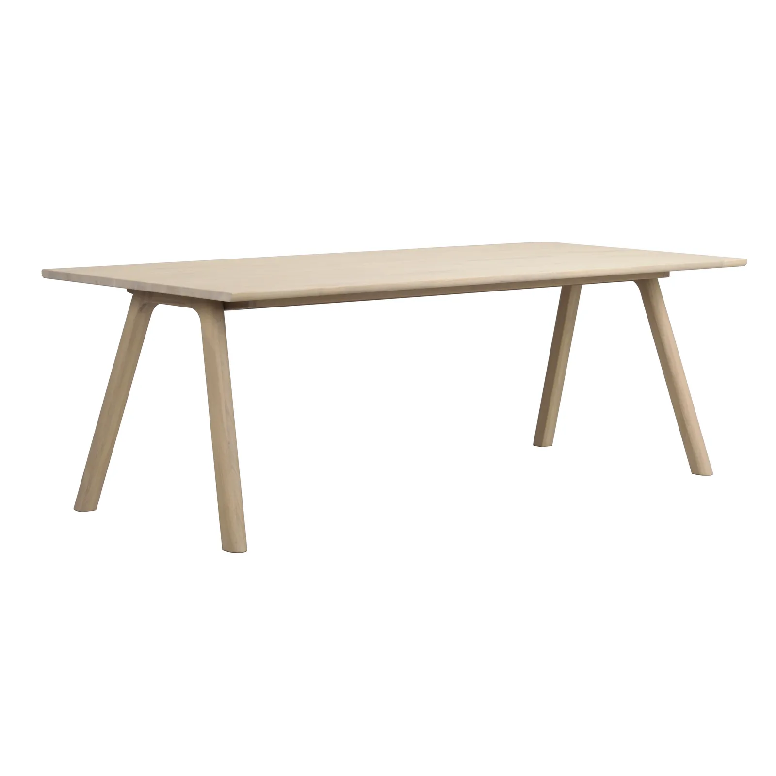 CLAPPERTON Esstisch massive Eiche Weiß pigmentiert 220x95x74cm - Image 5