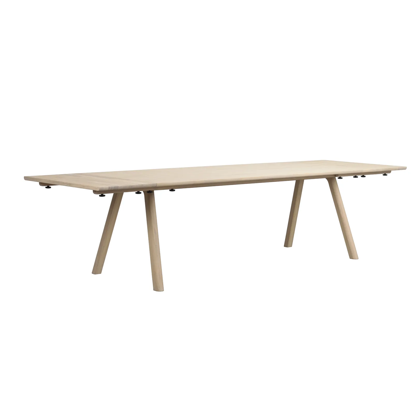 CLAPPERTON Esstisch massive Eiche Weiß pigmentiert 220x95x74cm - Image 9