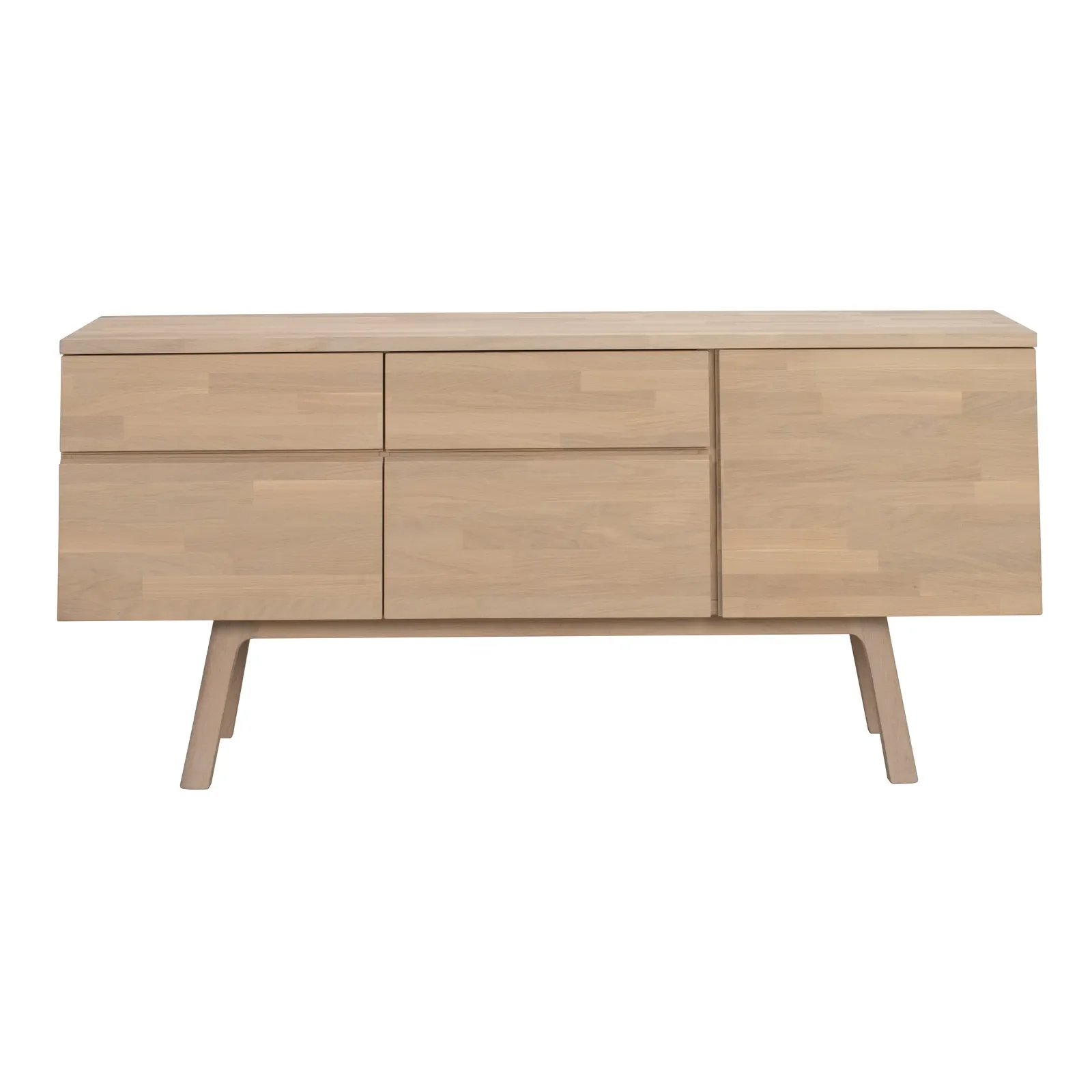 CLEARDALE Sideboard aus massiver Eiche in verschiedenen Farben, 170x42x77 cm