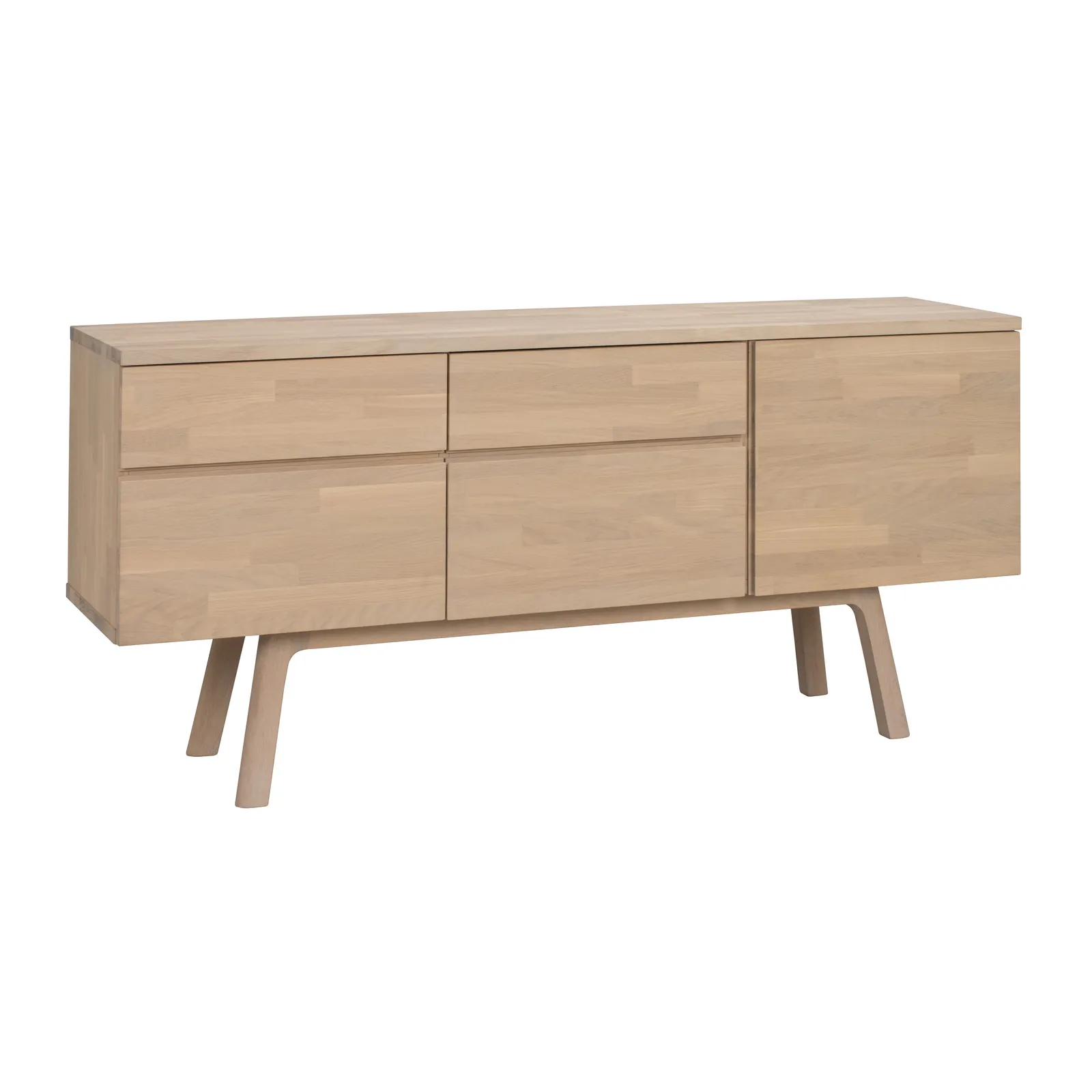 CLEARDALE Sideboard aus massiver Eiche in verschiedenen Farben, 170x42x77 cm - Image 5