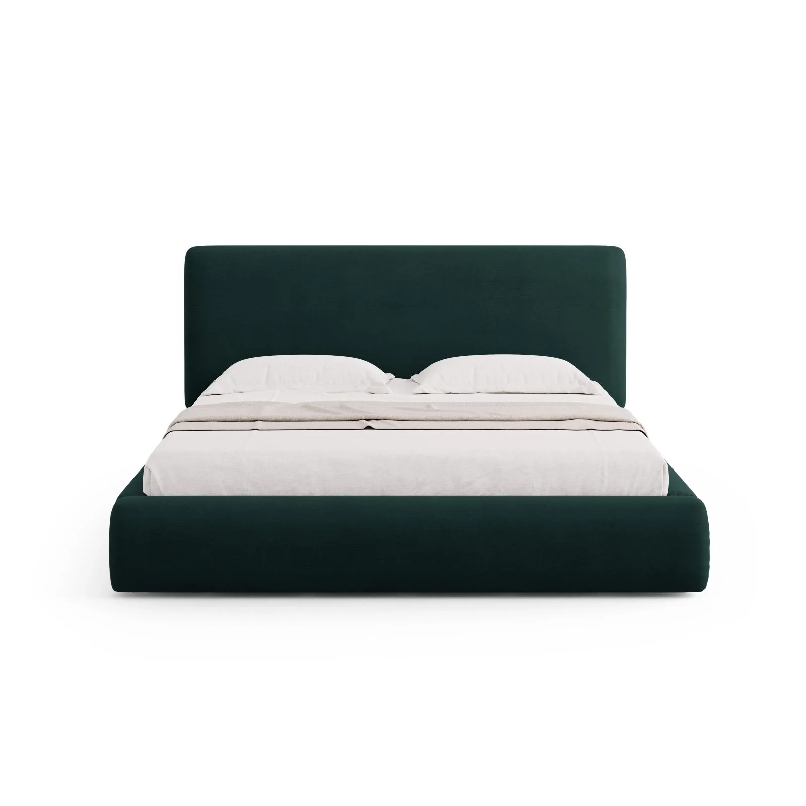 Colonel Bett mit Kopfteil und Stauraum aus Samt oder Chenille, 160x200 cm - Image 15