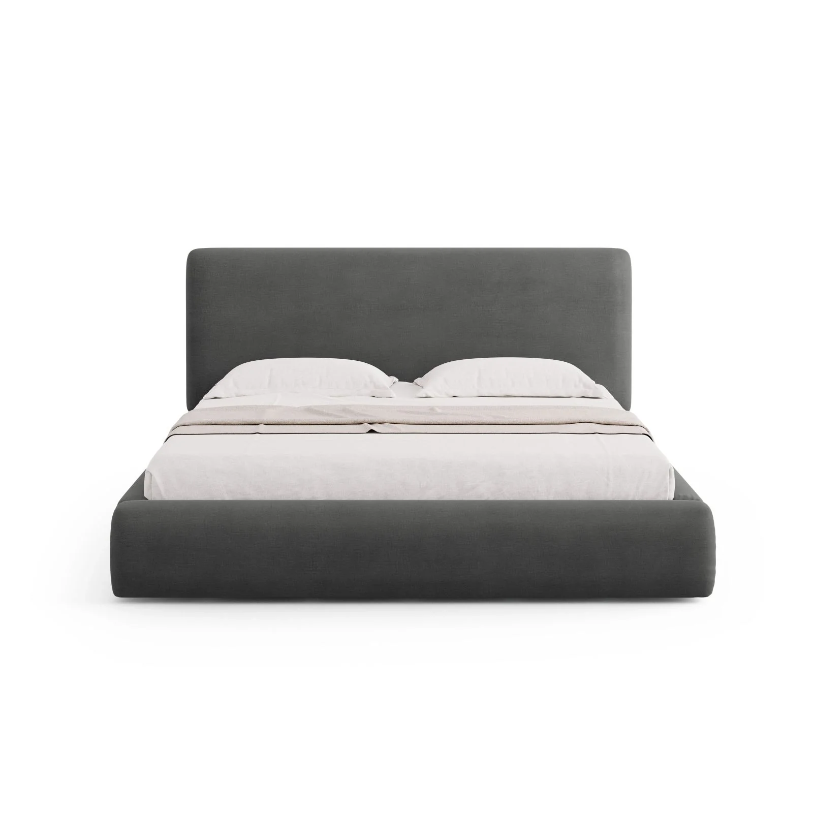 Colonel Bett mit Kopfteil und Stauraum aus Samt oder Chenille, 160x200 cm - Image 33