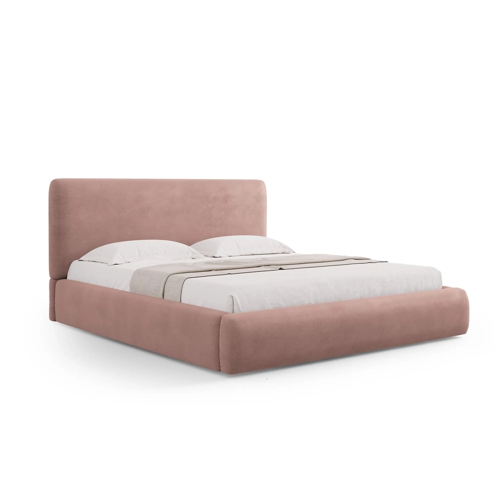 Colonel Bett mit Kopfteil und Stauraum aus Samt oder Chenille, 160x200 cm - Image 7
