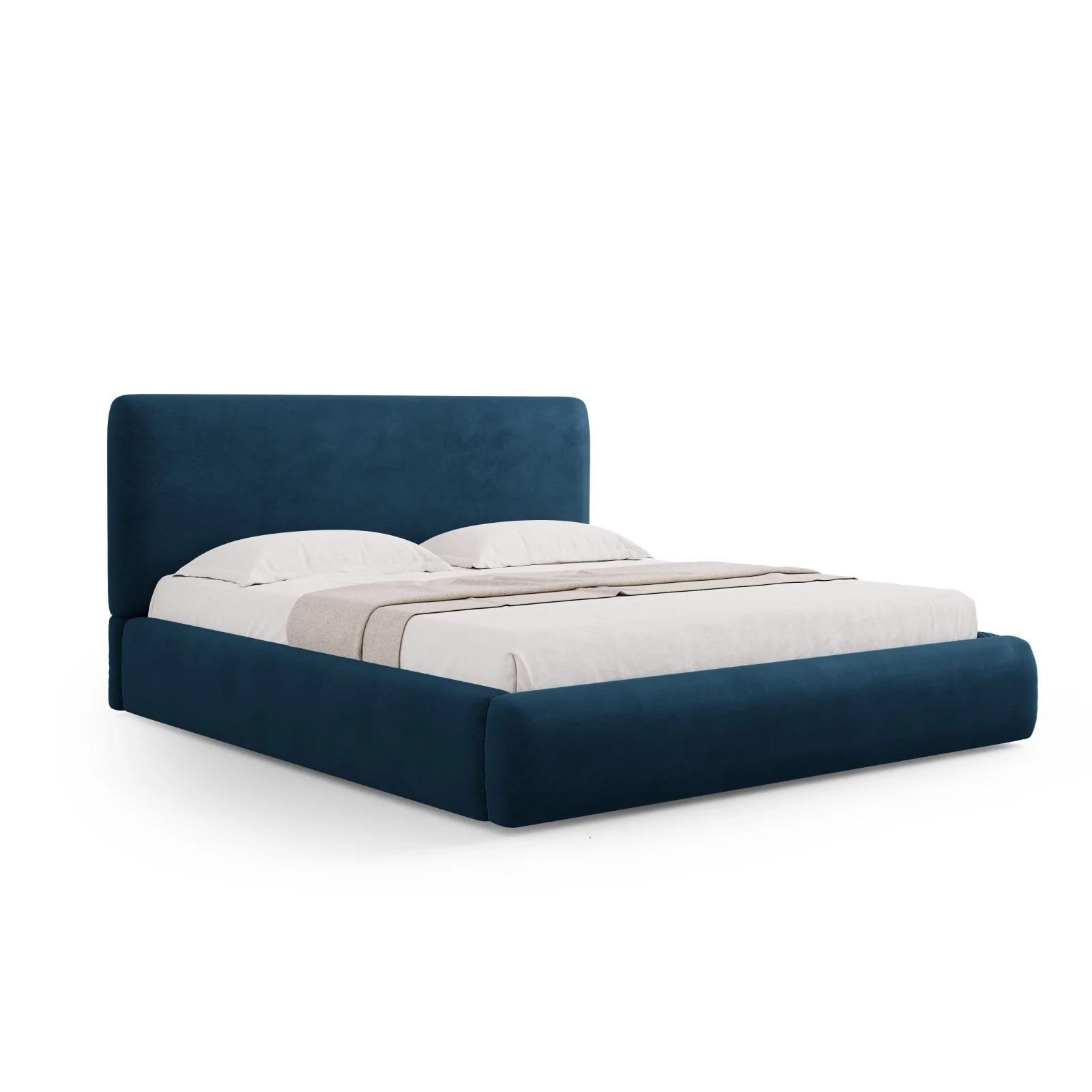 Colonel Bett mit Kopfteil und Stauraum aus Samt oder Chenille, 180x200 cm - Image 19