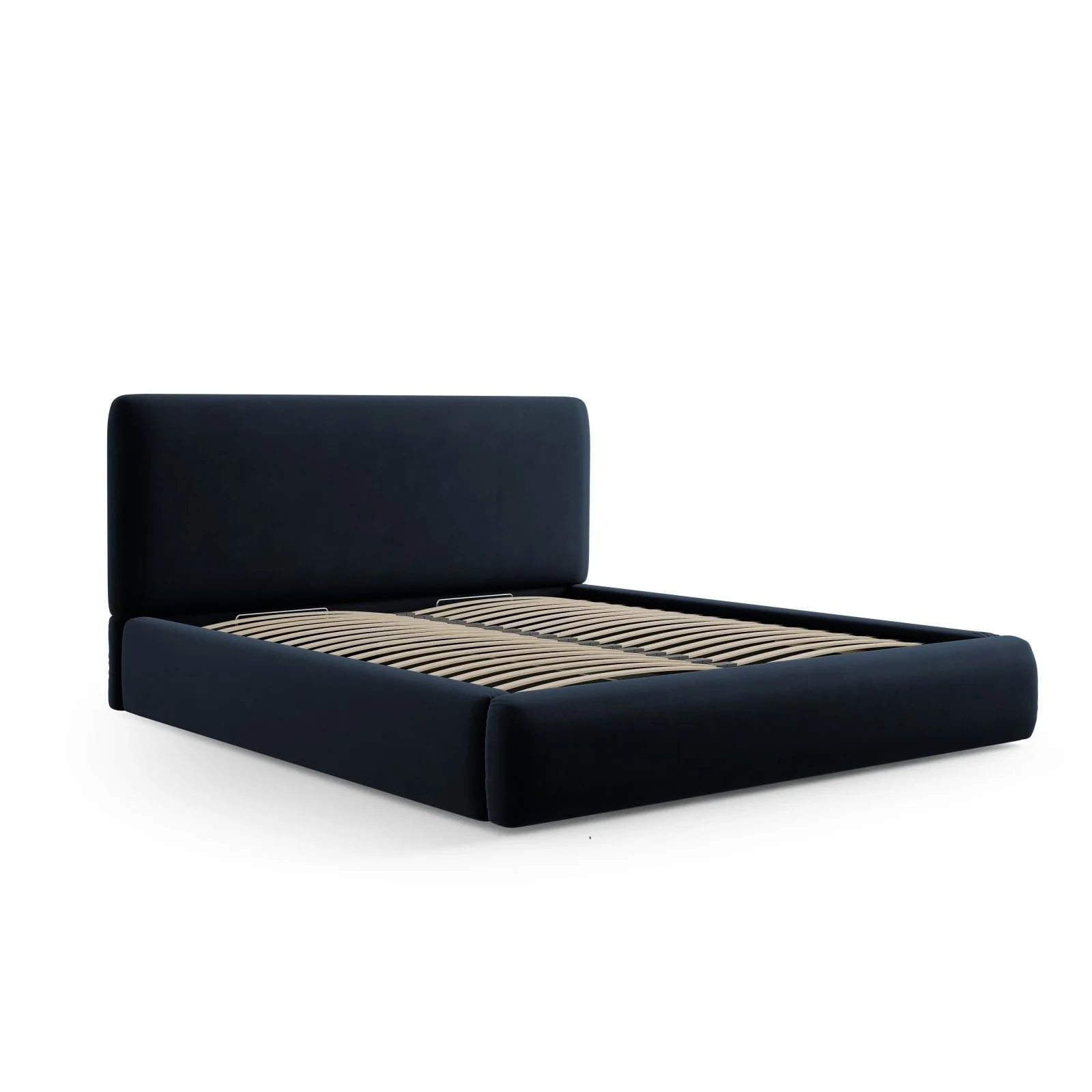 Colonel Bett mit Kopfteil und Stauraum aus Samt oder Chenille, 180x200 cm - Image 61