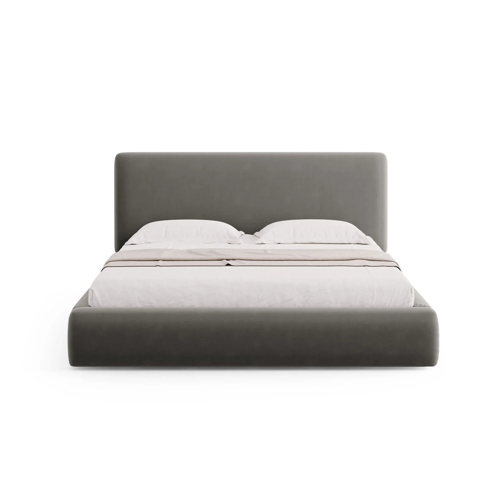 Colonel Bett mit Kopfteil und Stauraum aus Samt oder Chenille, 180x200 cm - Image 74