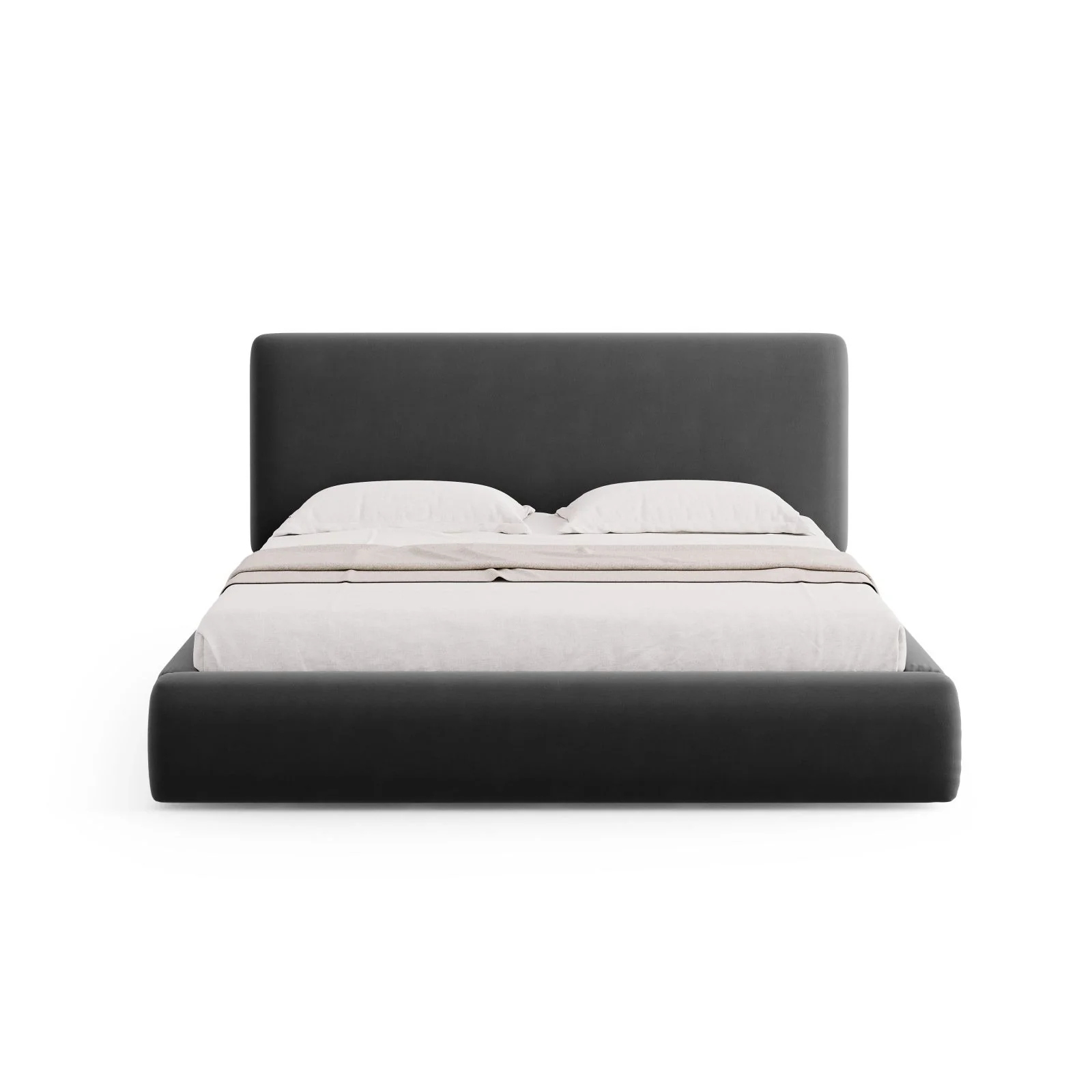Colonel Bett mit Kopfteil und Stauraum aus Samt oder Chenille, 180x200 cm - Image 81