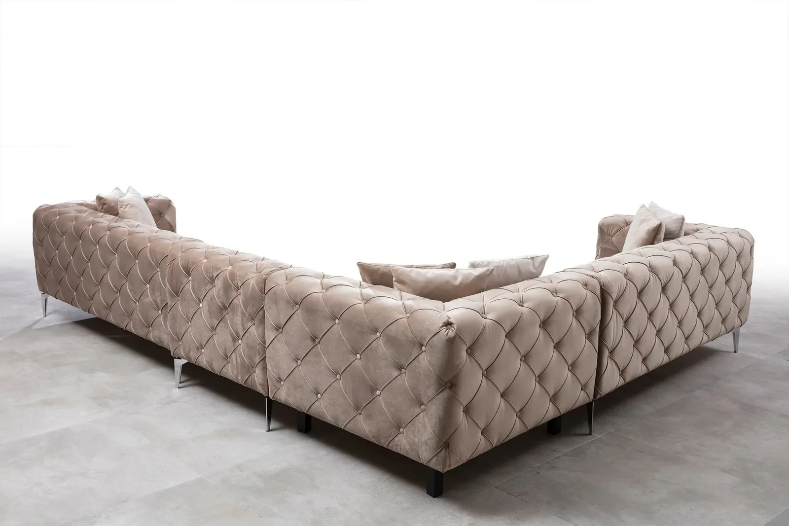 Como Ecksofa in Beige, 350x270 cm - Image 4