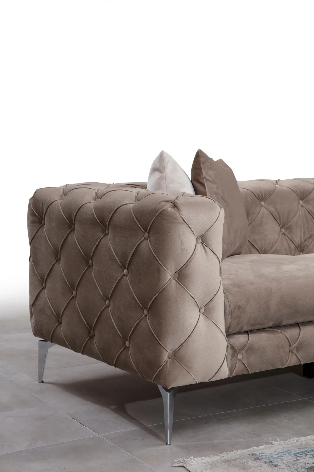 Como Ecksofa in Beige, 350x270 cm - Image 5
