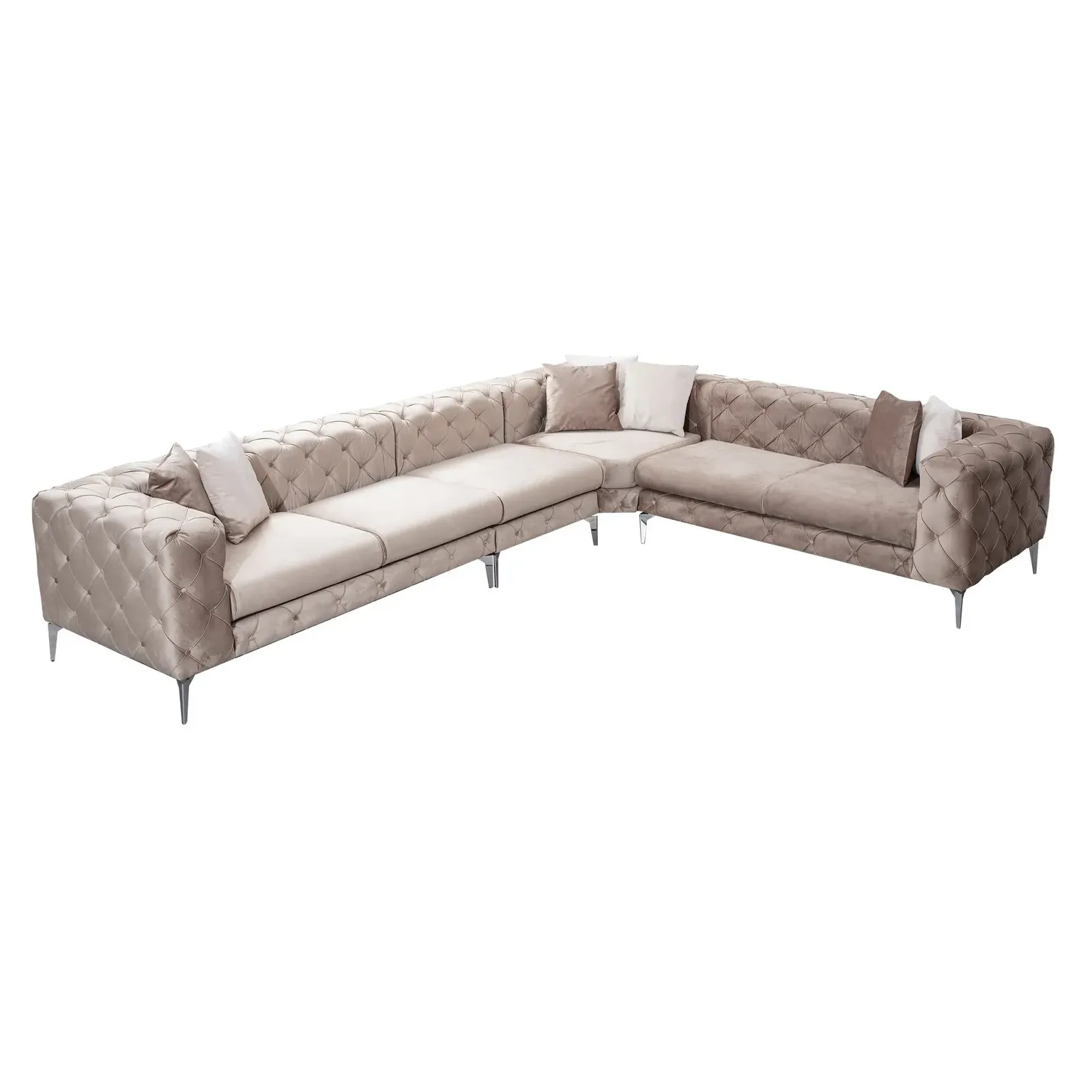 Como Ecksofa in Beige, 350x270 cm - Image 8