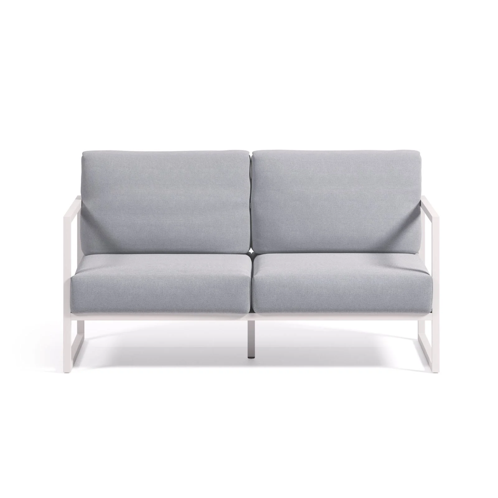 Comova 2-Sitzer-Sofa 100% outdoor blau und Aluminium weiss 150 cm - Image 5