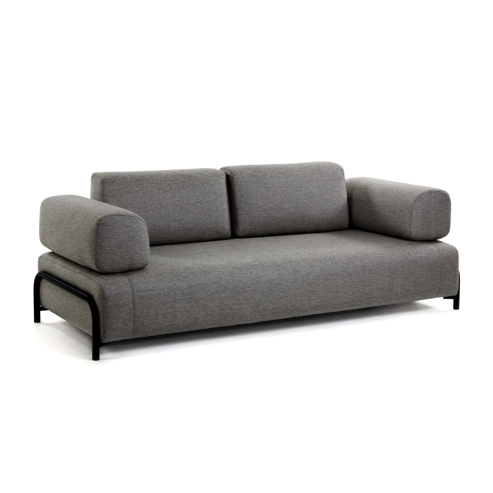 Compo 3-Sitzer Sofa dunkelgrau 232 cm - Image 4