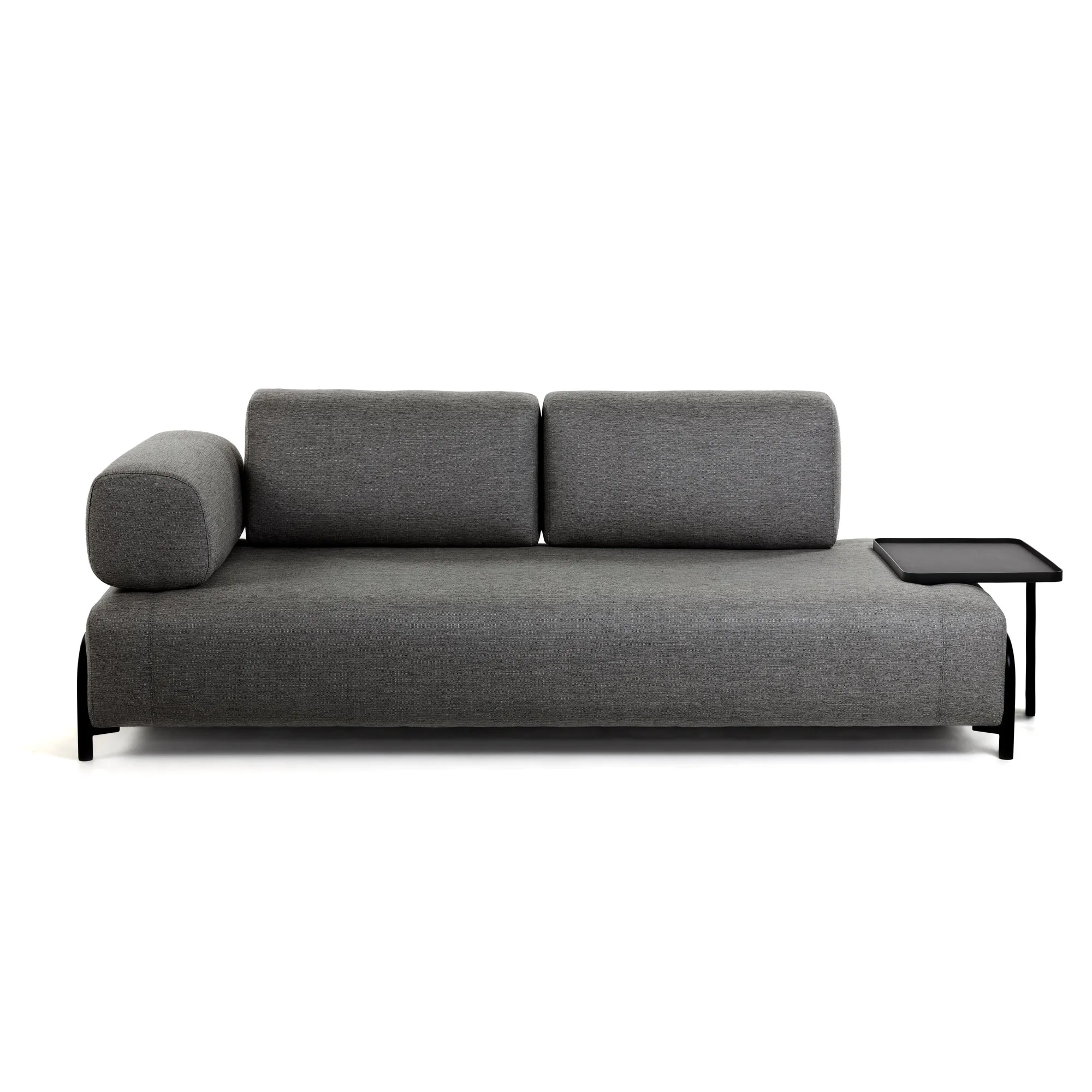Compo 3-Sitzer Sofa dunkelgrau 232 cm - Image 6