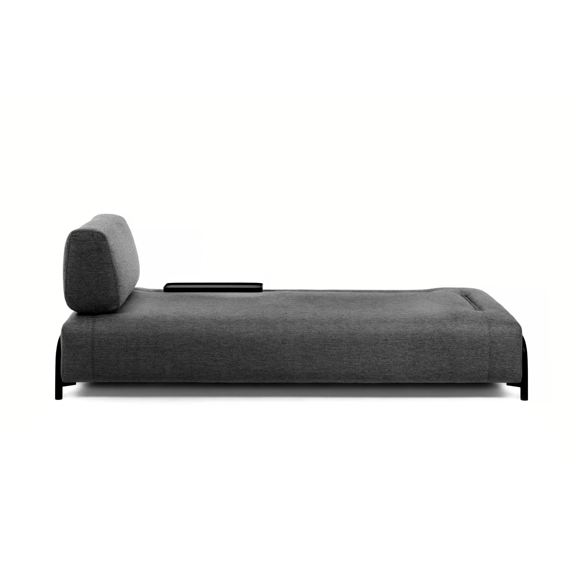 Compo 3-Sitzer Sofa dunkelgrau mit kleinem Tablett 232 cm - Image 5