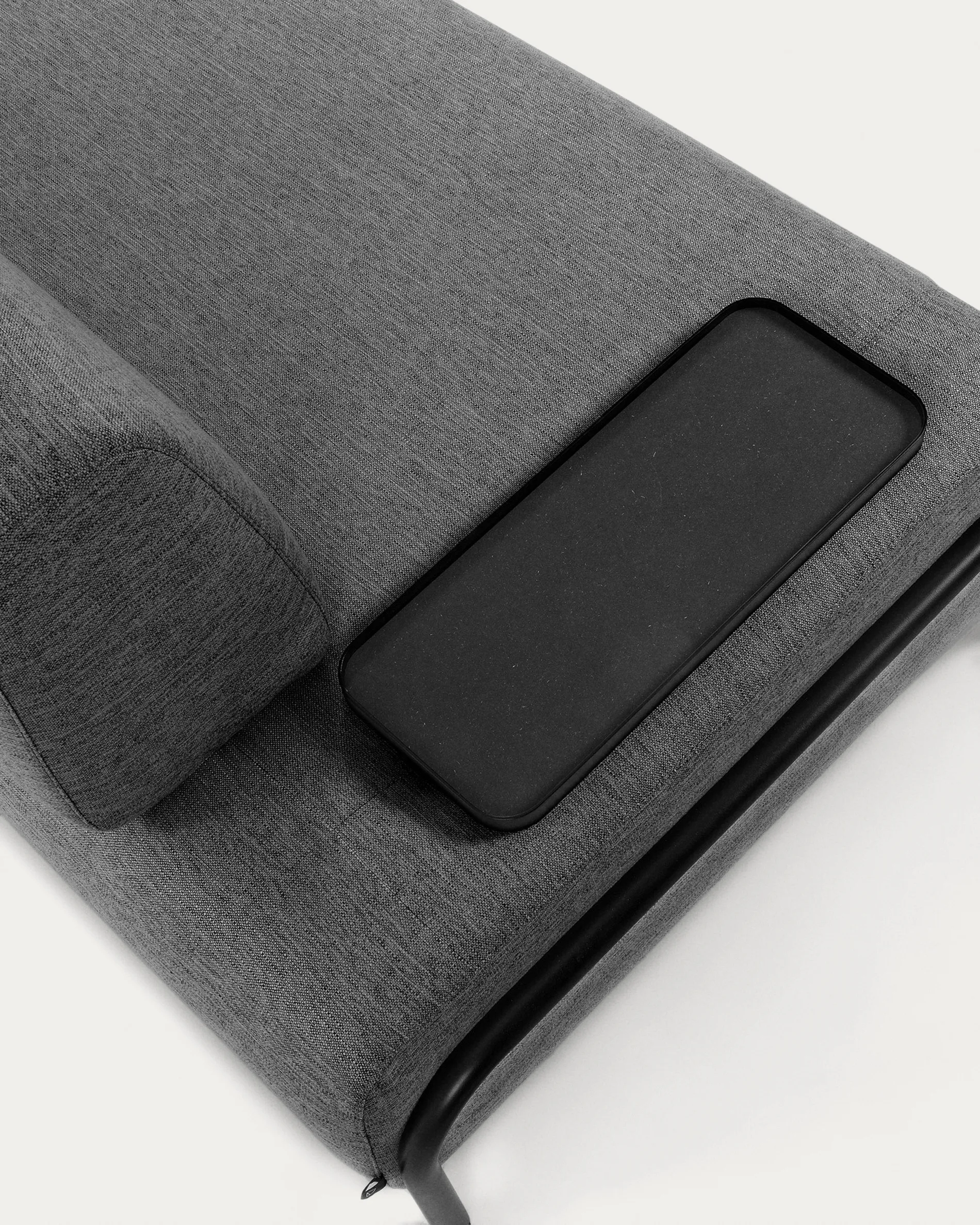 Compo 3-Sitzer Sofa dunkelgrau mit kleinem Tablett 232 cm - Image 6