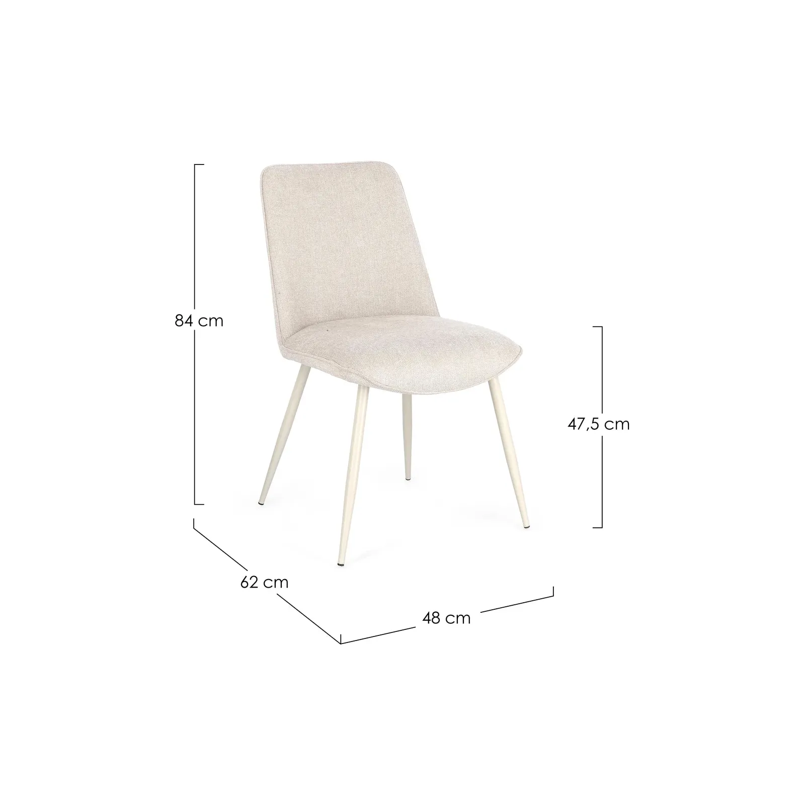 Cora Stuhl Beige/Beige - Image 5