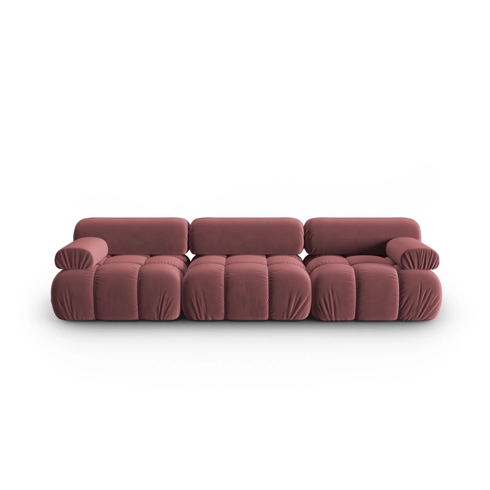 Cortina Modulares 3-Sitzer Sofa aus Samt, 282x94 cm