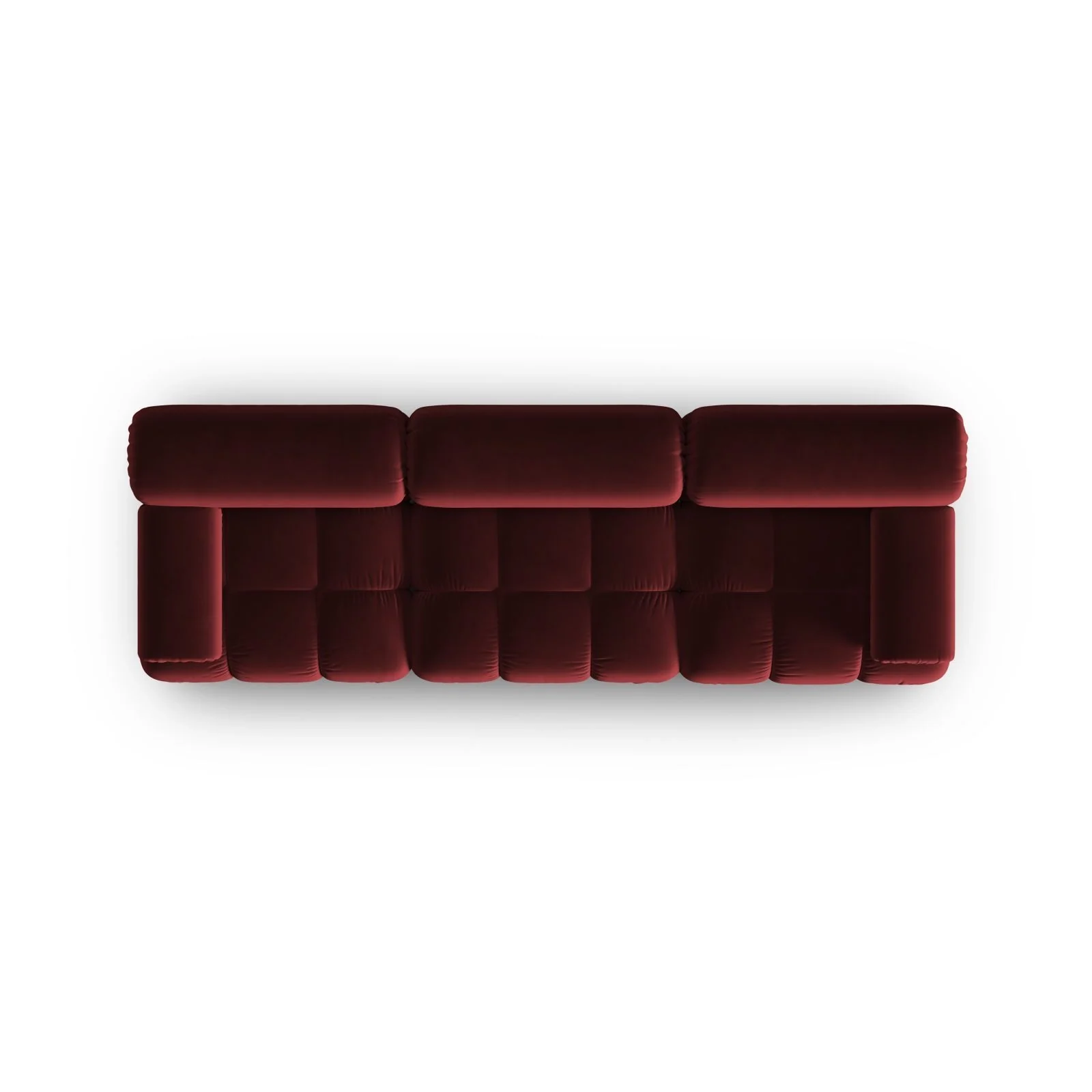 Cortina Modulares 3-Sitzer Sofa aus Samt, 282x94 cm - Image 54