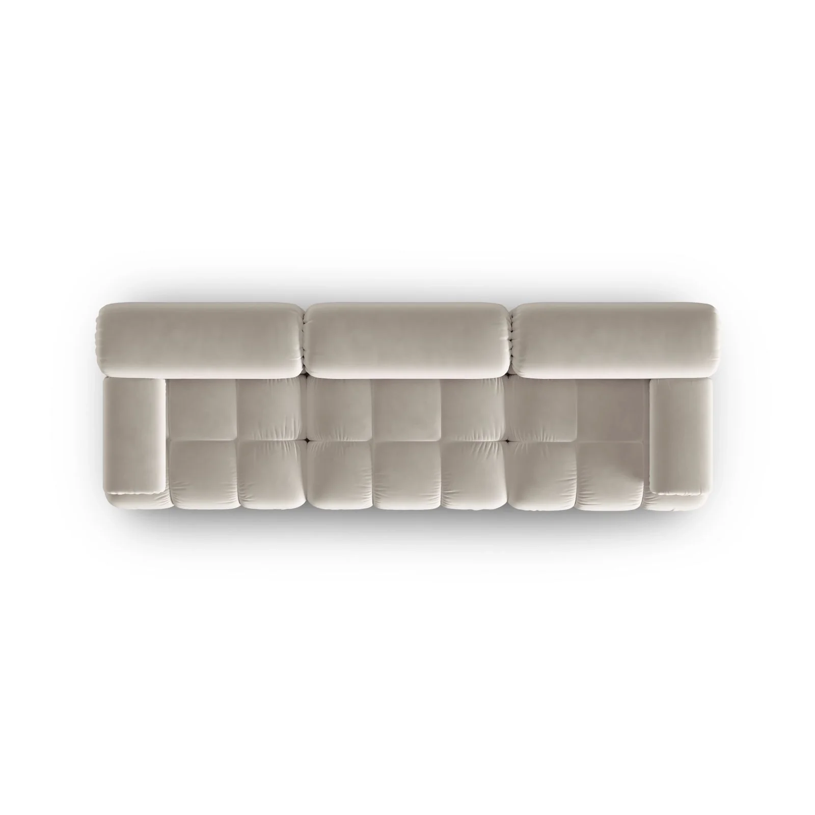 Cortina Modulares 3-Sitzer Sofa aus Samt, 282x94 cm - Image 68