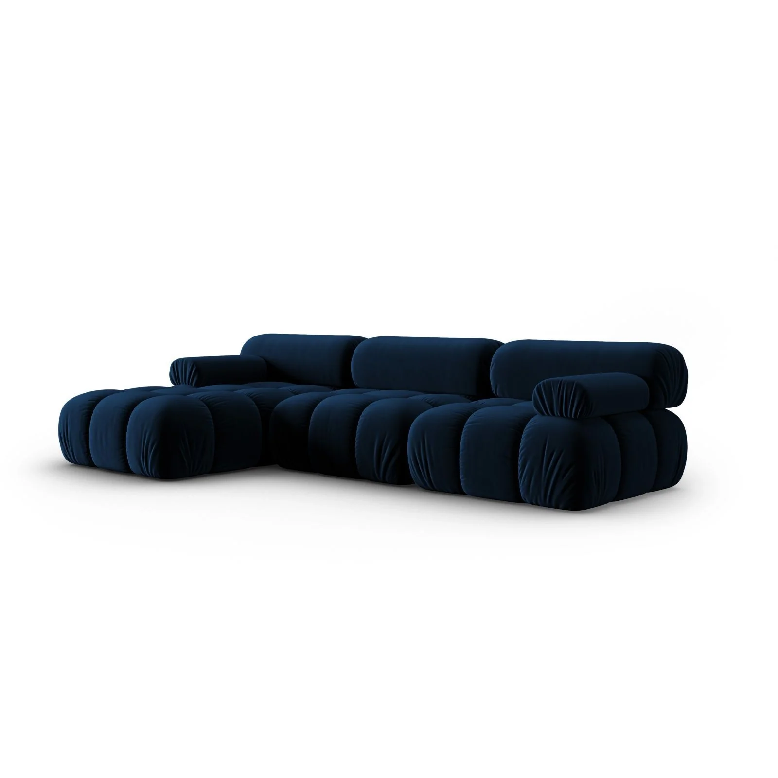 Cortina Modulares 4-Sitzer Ecksofa, Linke Seite, aus Samt, 282x155 cm - Image 11