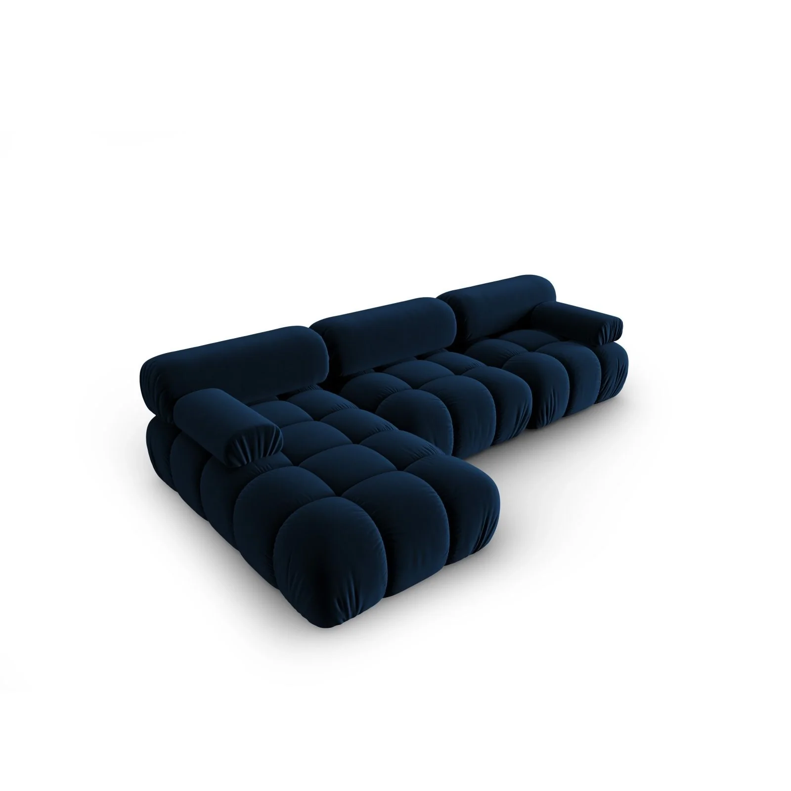 Cortina Modulares 4-Sitzer Ecksofa, Linke Seite, aus Samt, 282x155 cm - Image 12