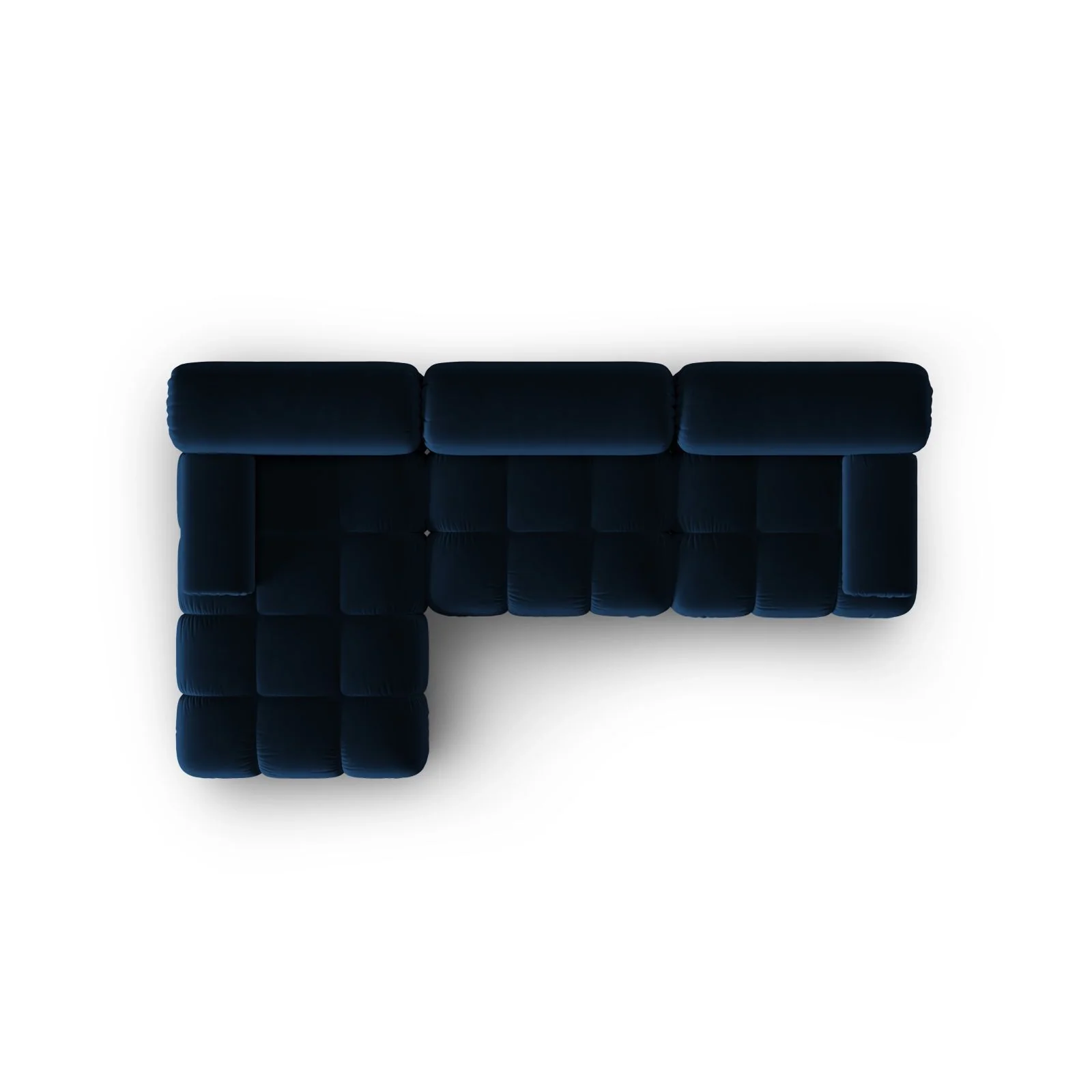 Cortina Modulares 4-Sitzer Ecksofa, Linke Seite, aus Samt, 282x155 cm - Image 14
