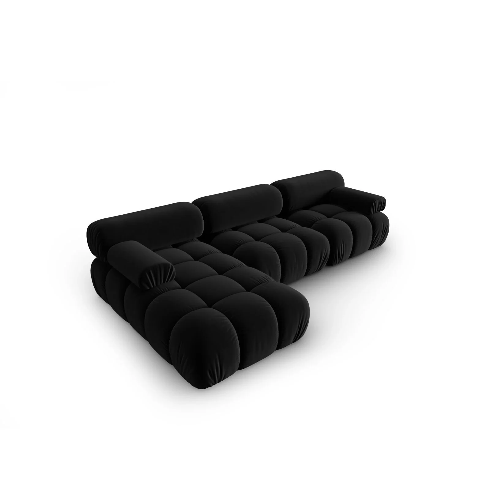Cortina Modulares 4-Sitzer Ecksofa, Linke Seite, aus Samt, 282x155 cm - Image 20
