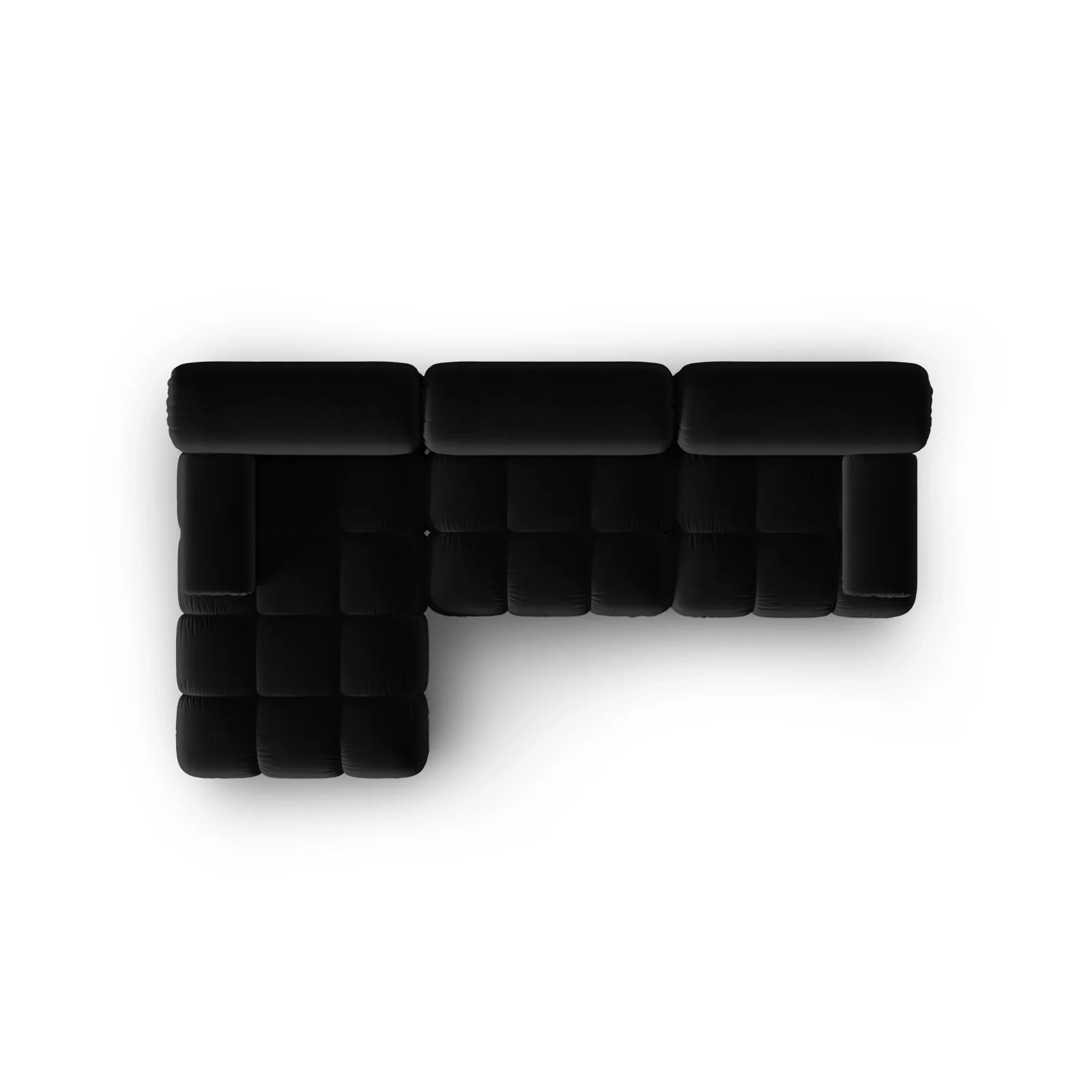 Cortina Modulares 4-Sitzer Ecksofa, Linke Seite, aus Samt, 282x155 cm - Image 22