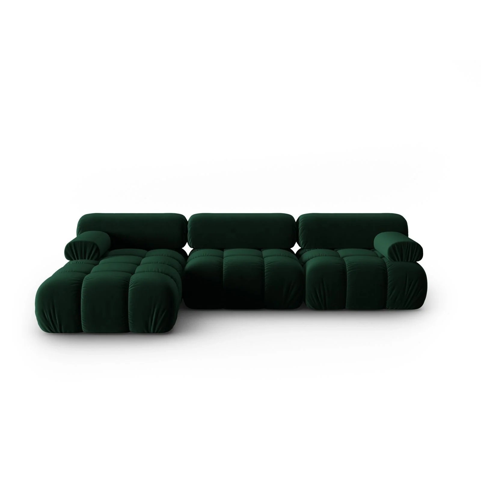 Cortina Modulares 4-Sitzer Ecksofa, Linke Seite, aus Samt, 282x155 cm - Image 33