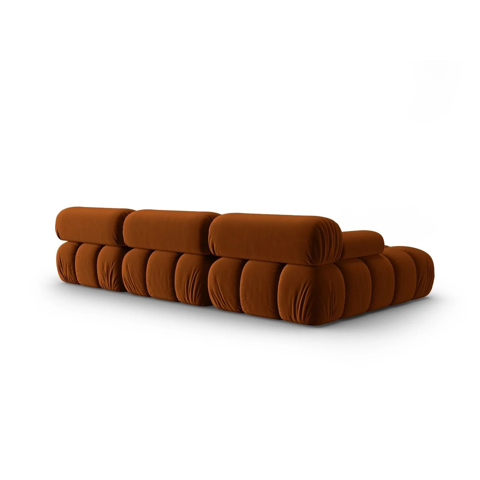 Cortina Modulares 4-Sitzer Ecksofa, Linke Seite, aus Samt, 282x155 cm - Image 53