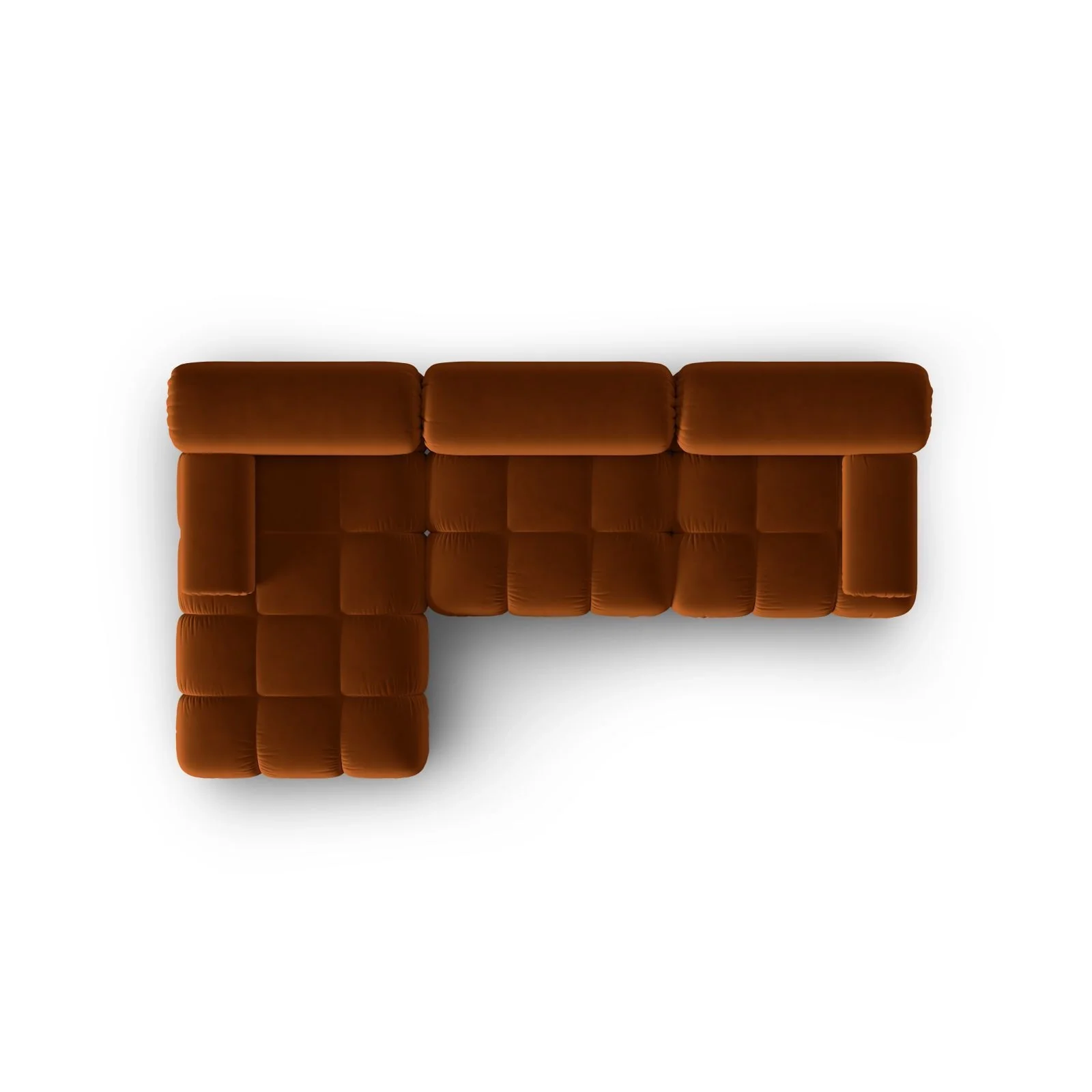Cortina Modulares 4-Sitzer Ecksofa, Linke Seite, aus Samt, 282x155 cm - Image 54