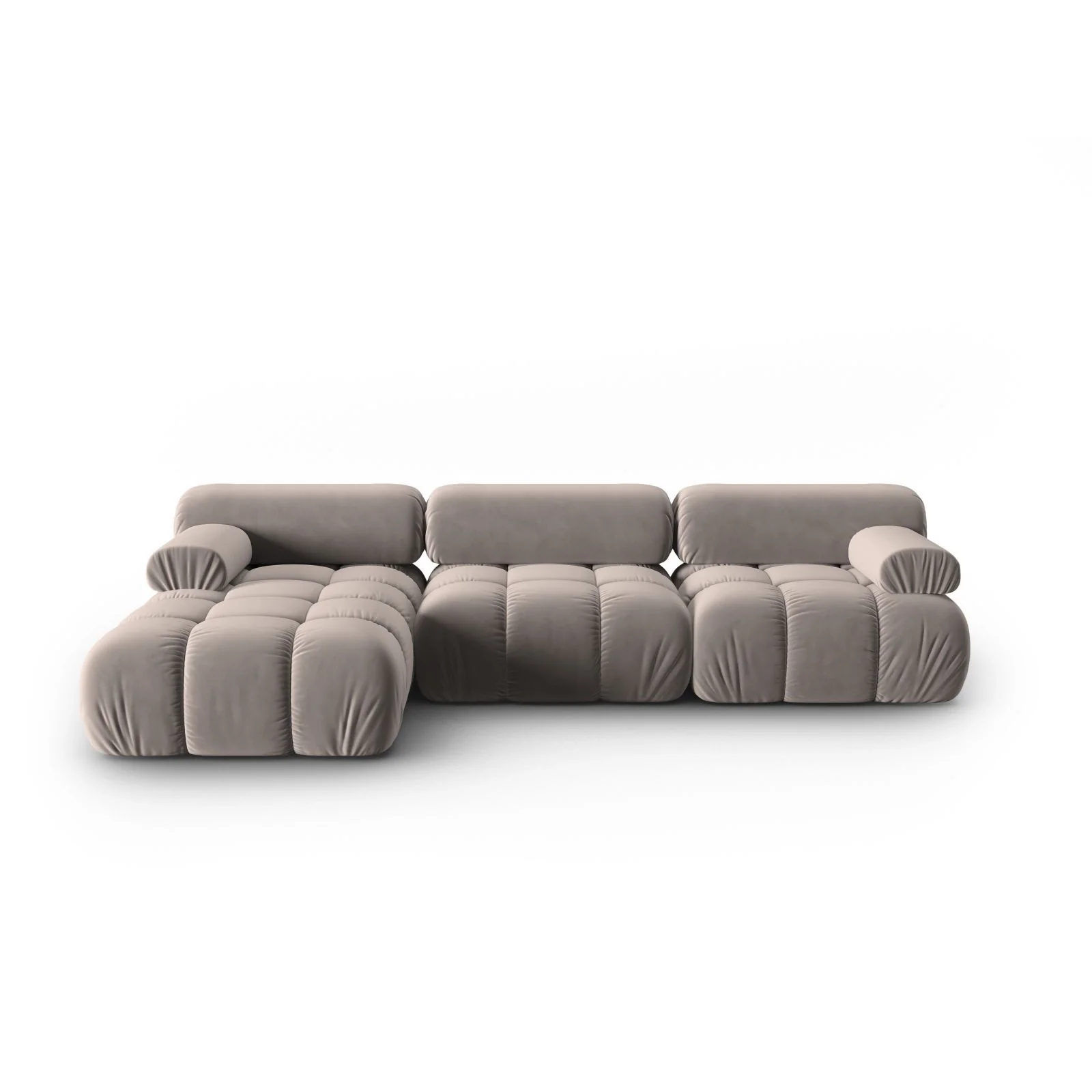 Cortina Modulares 4-Sitzer Ecksofa, Linke Seite, aus Samt, 282x155 cm - Image 65