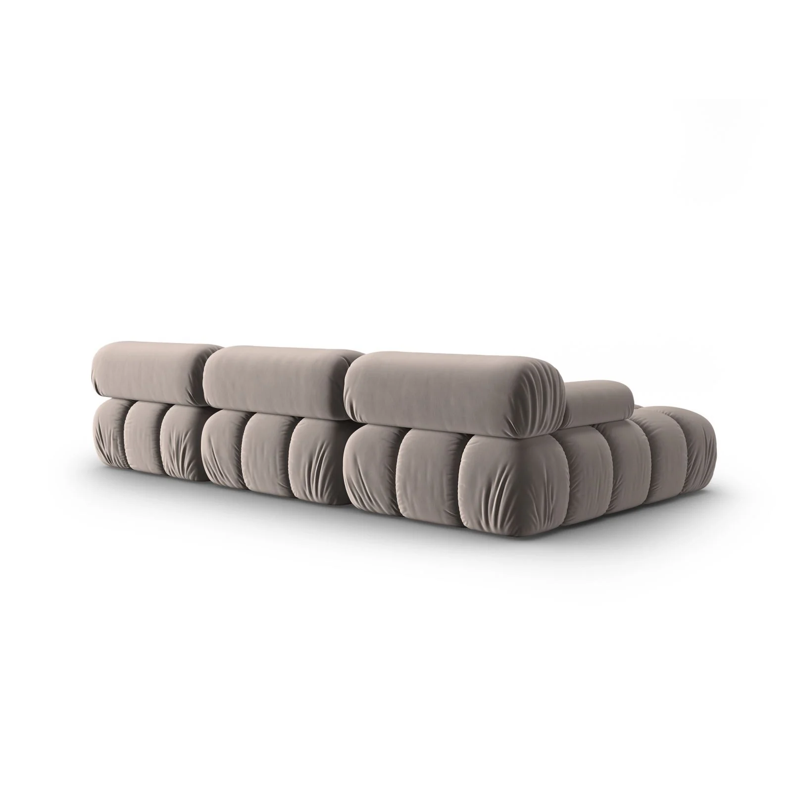 Cortina Modulares 4-Sitzer Ecksofa, Linke Seite, aus Samt, 282x155 cm - Image 69