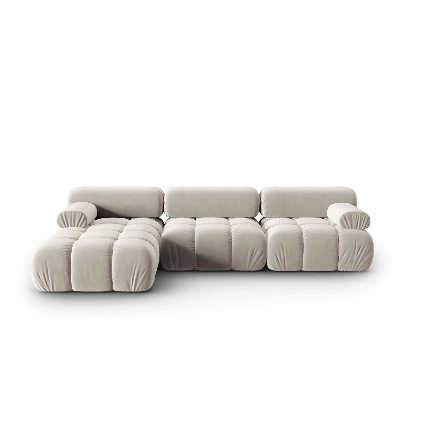 Cortina Modulares 4-Sitzer Ecksofa, Linke Seite, aus Samt, 282x155 cm - Image 73