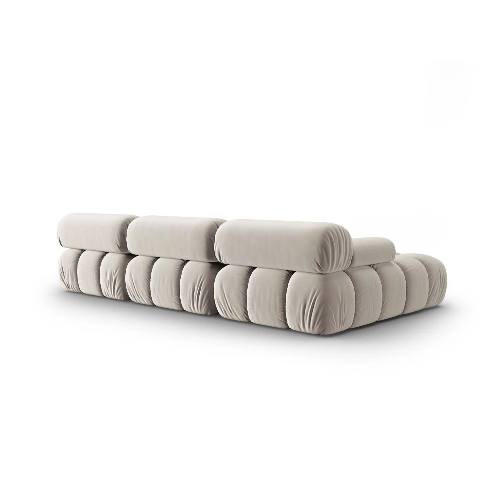 Cortina Modulares 4-Sitzer Ecksofa, Linke Seite, aus Samt, 282x155 cm - Image 77