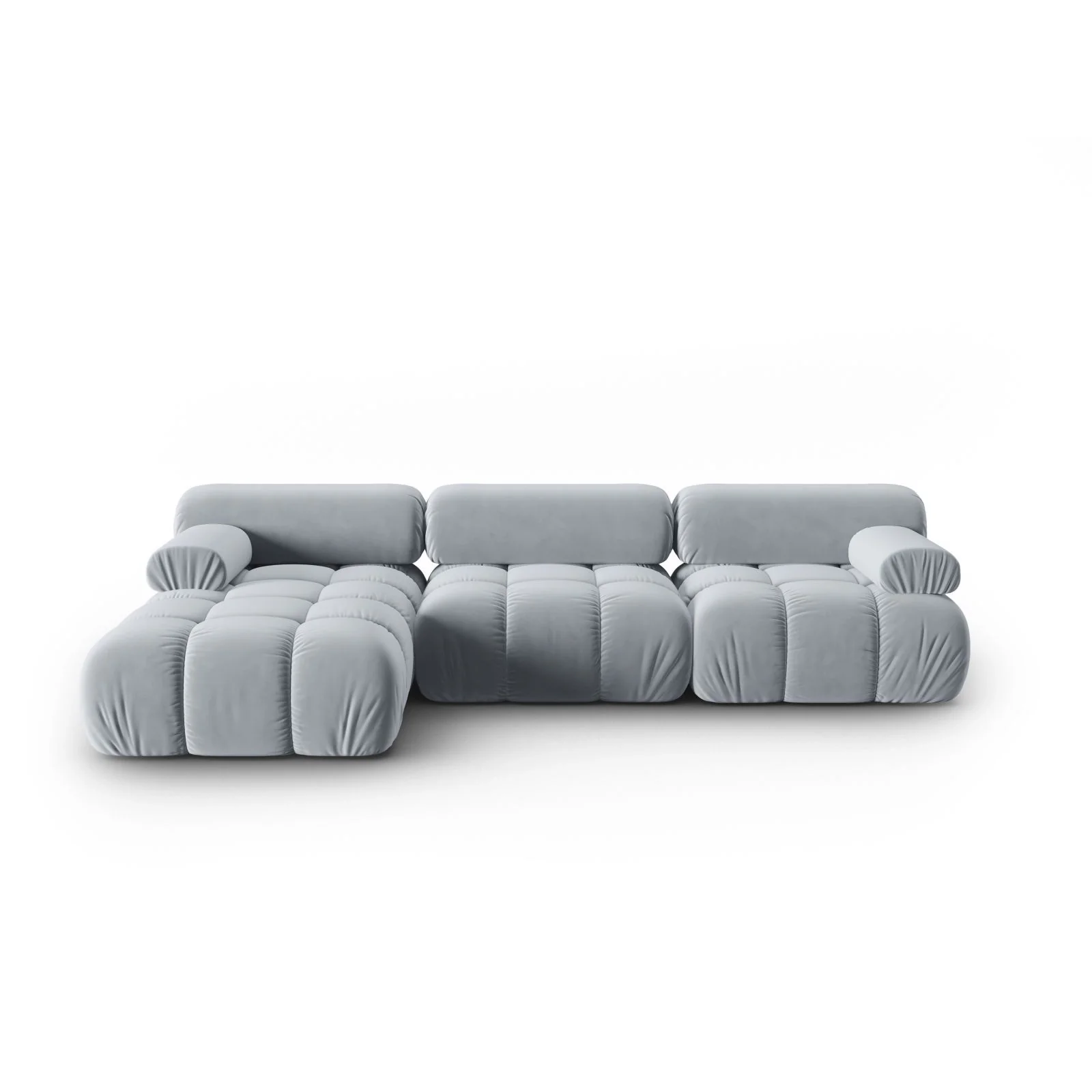 Cortina Modulares 4-Sitzer Ecksofa, Linke Seite, aus Samt, 282x155 cm - Image 81