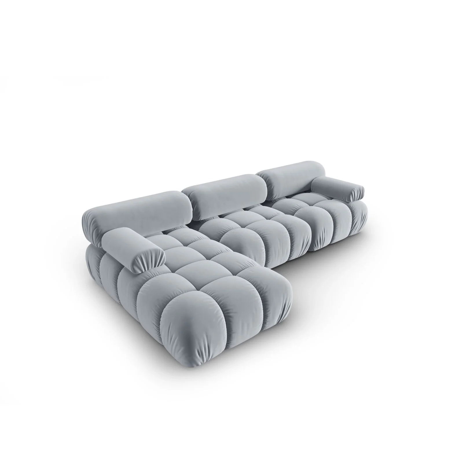Cortina Modulares 4-Sitzer Ecksofa, Linke Seite, aus Samt, 282x155 cm - Image 84