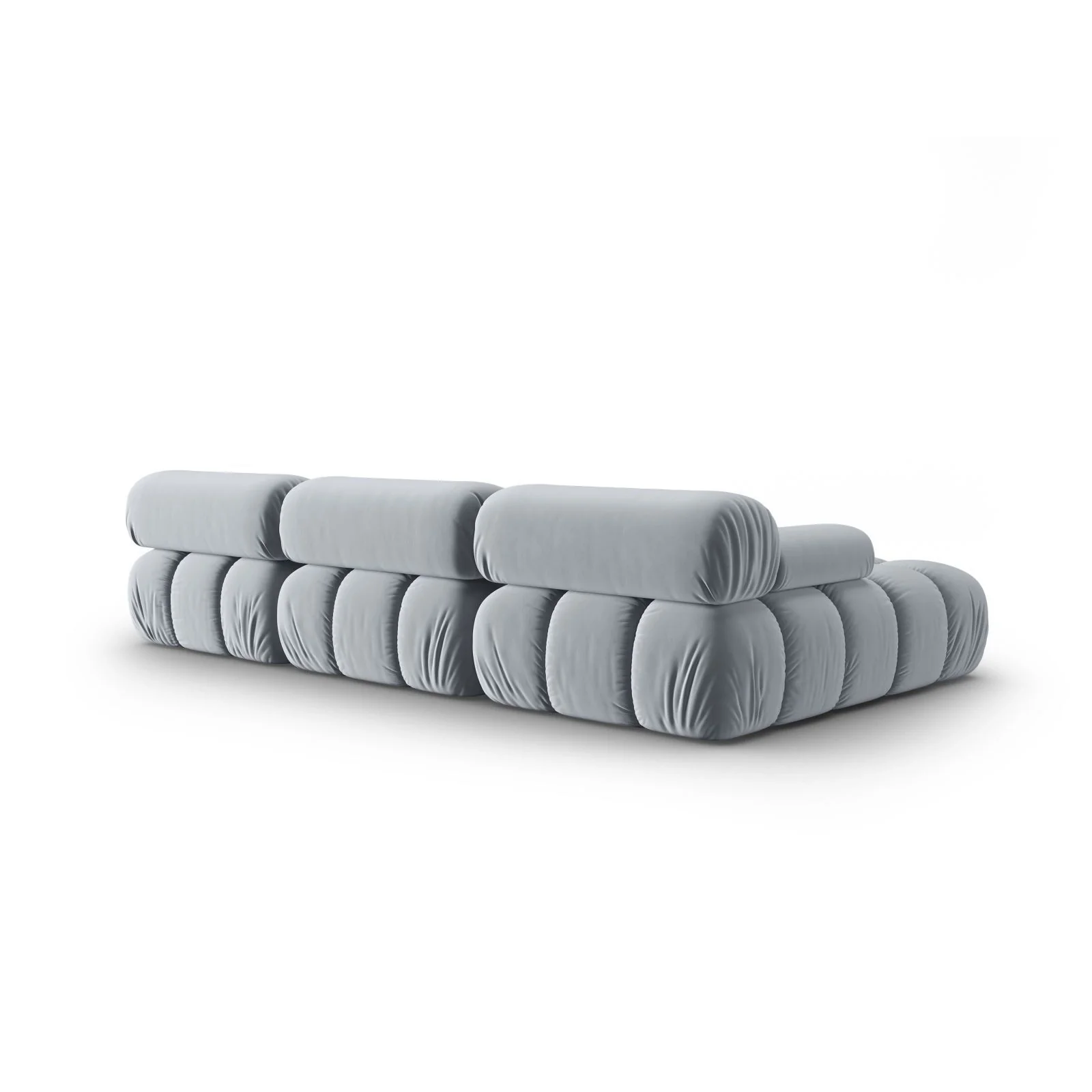 Cortina Modulares 4-Sitzer Ecksofa, Linke Seite, aus Samt, 282x155 cm - Image 85