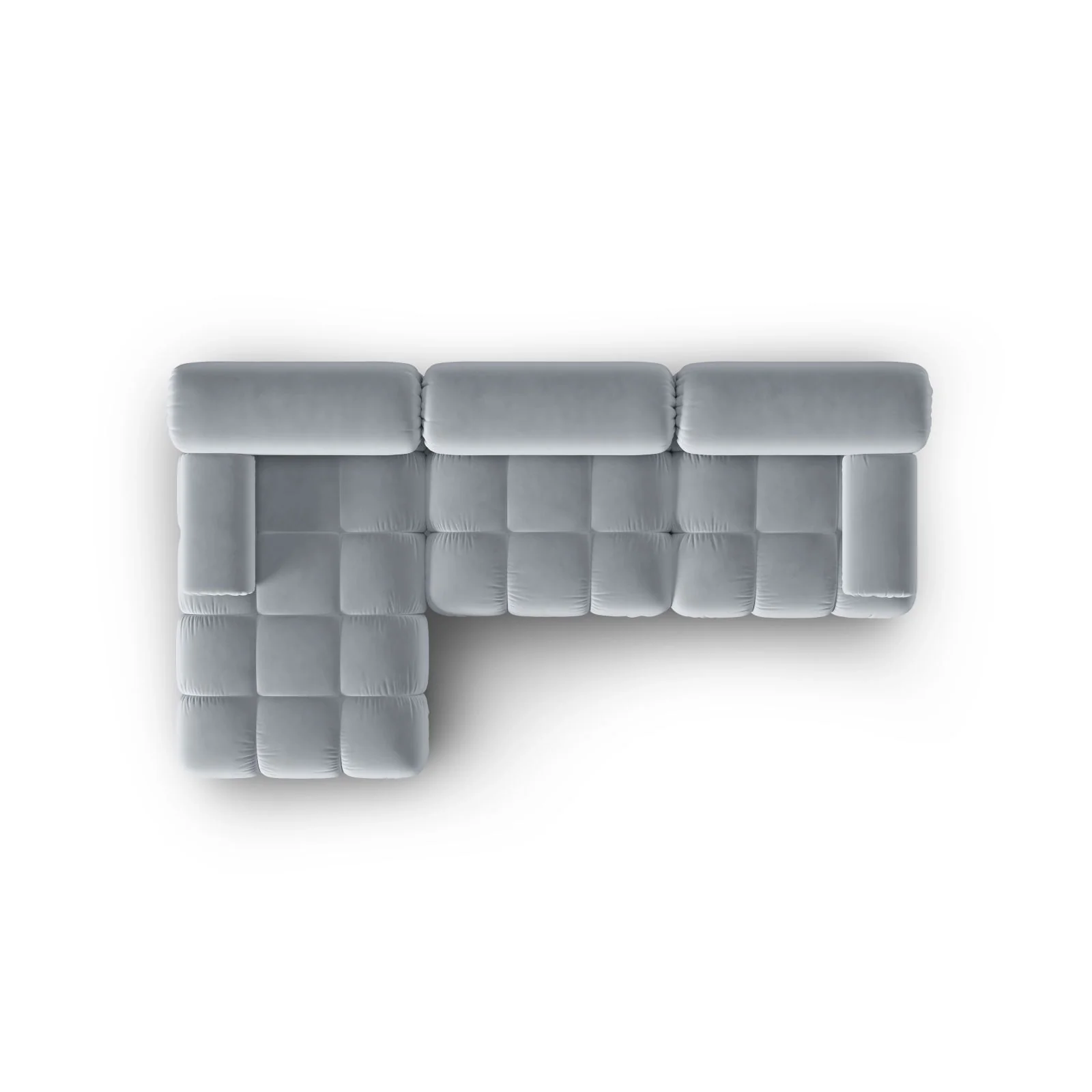 Cortina Modulares 4-Sitzer Ecksofa, Linke Seite, aus Samt, 282x155 cm - Image 86
