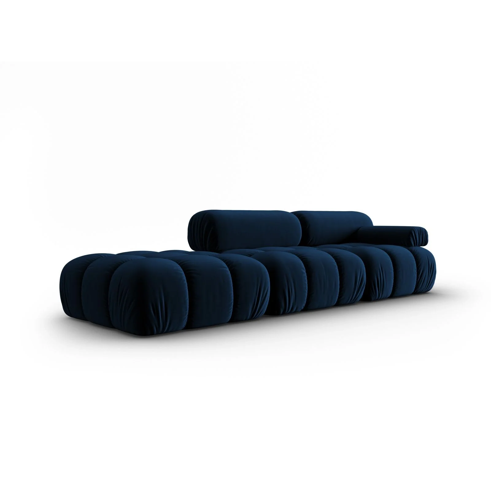 Cortina Modulares 4-Sitzer Sofa, Linke Seite, aus Samt in Rosa (Bluvel 91), 282x94 cm - Image 10