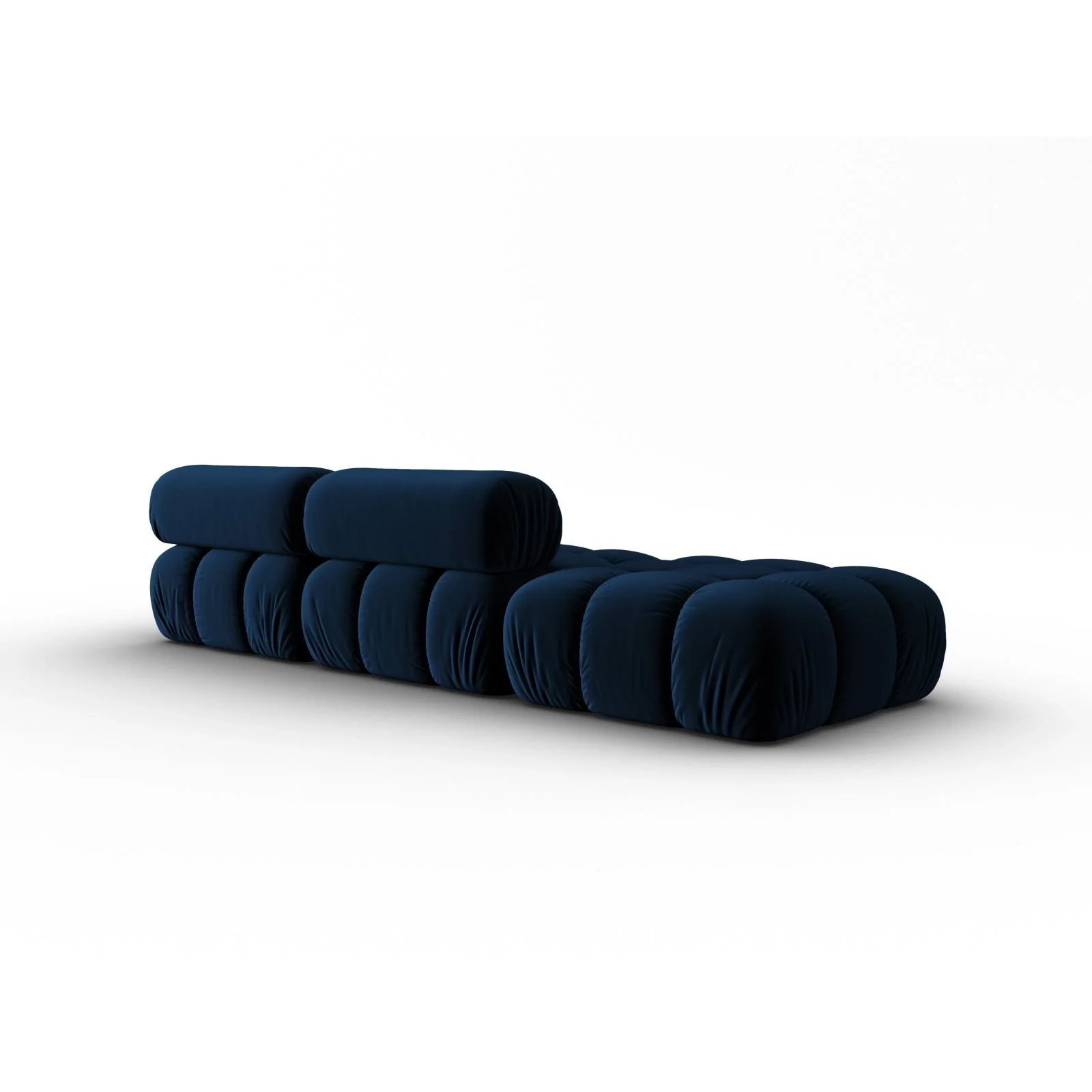 Cortina Modulares 4-Sitzer Sofa, Linke Seite, aus Samt in Rosa (Bluvel 91), 282x94 cm - Image 11