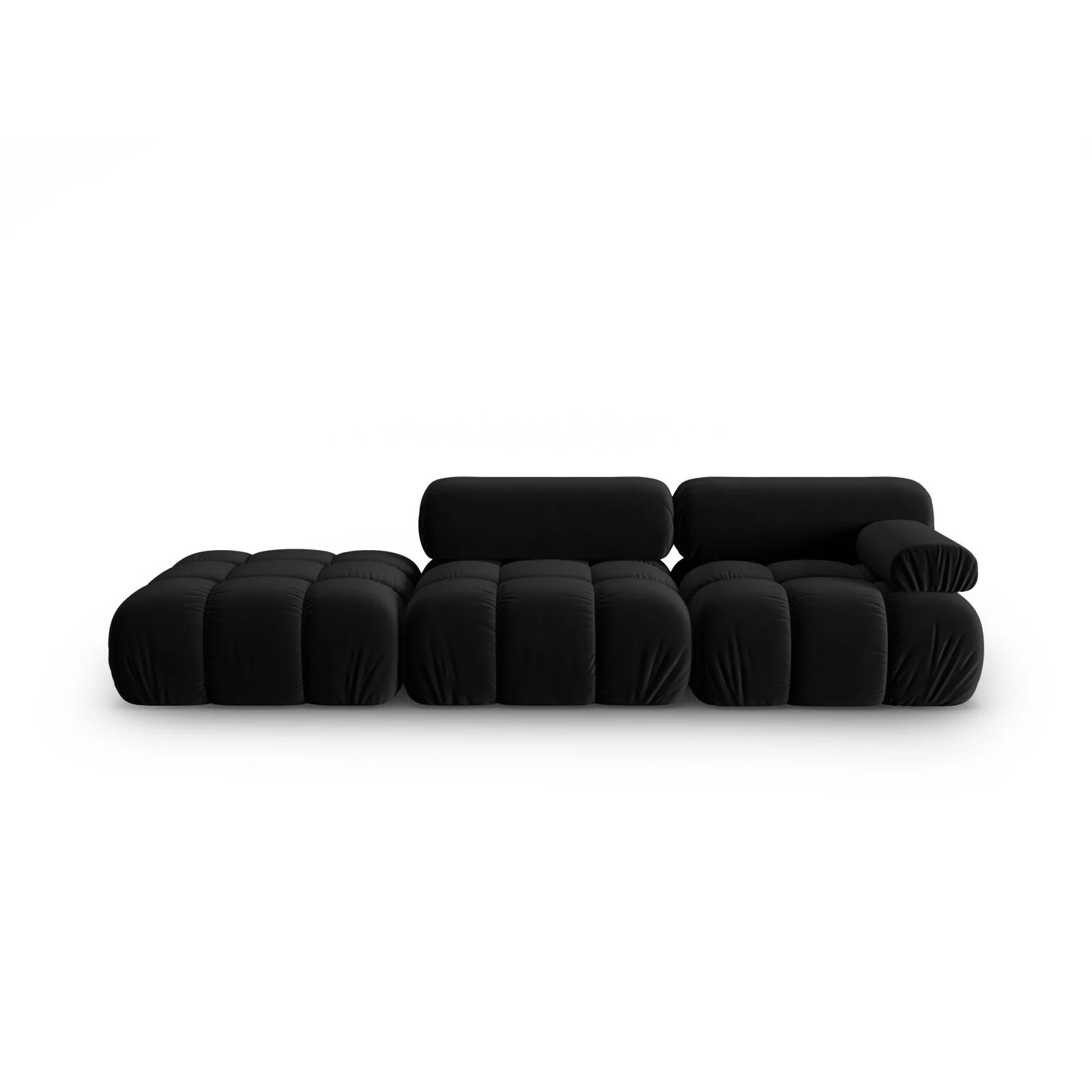 Cortina Modulares 4-Sitzer Sofa, Linke Seite, aus Samt in Rosa (Bluvel 91), 282x94 cm - Image 15