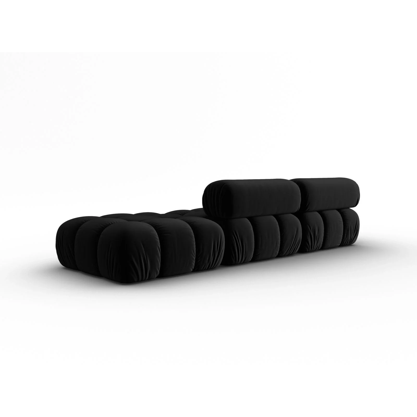 Cortina Modulares 4-Sitzer Sofa, Linke Seite, aus Samt in Rosa (Bluvel 91), 282x94 cm - Image 18