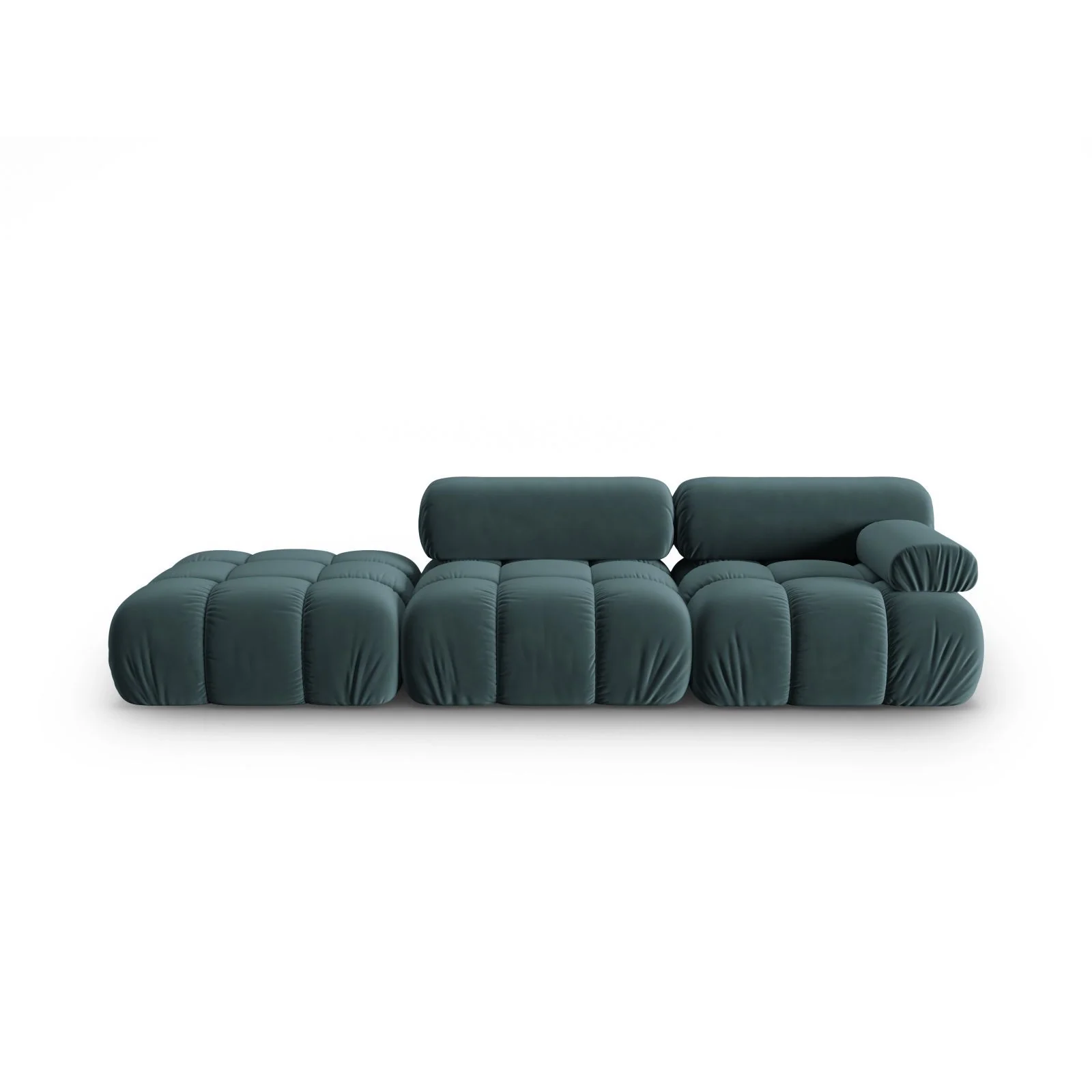 Cortina Modulares 4-Sitzer Sofa, Linke Seite, aus Samt in Rosa (Bluvel 91), 282x94 cm - Image 22