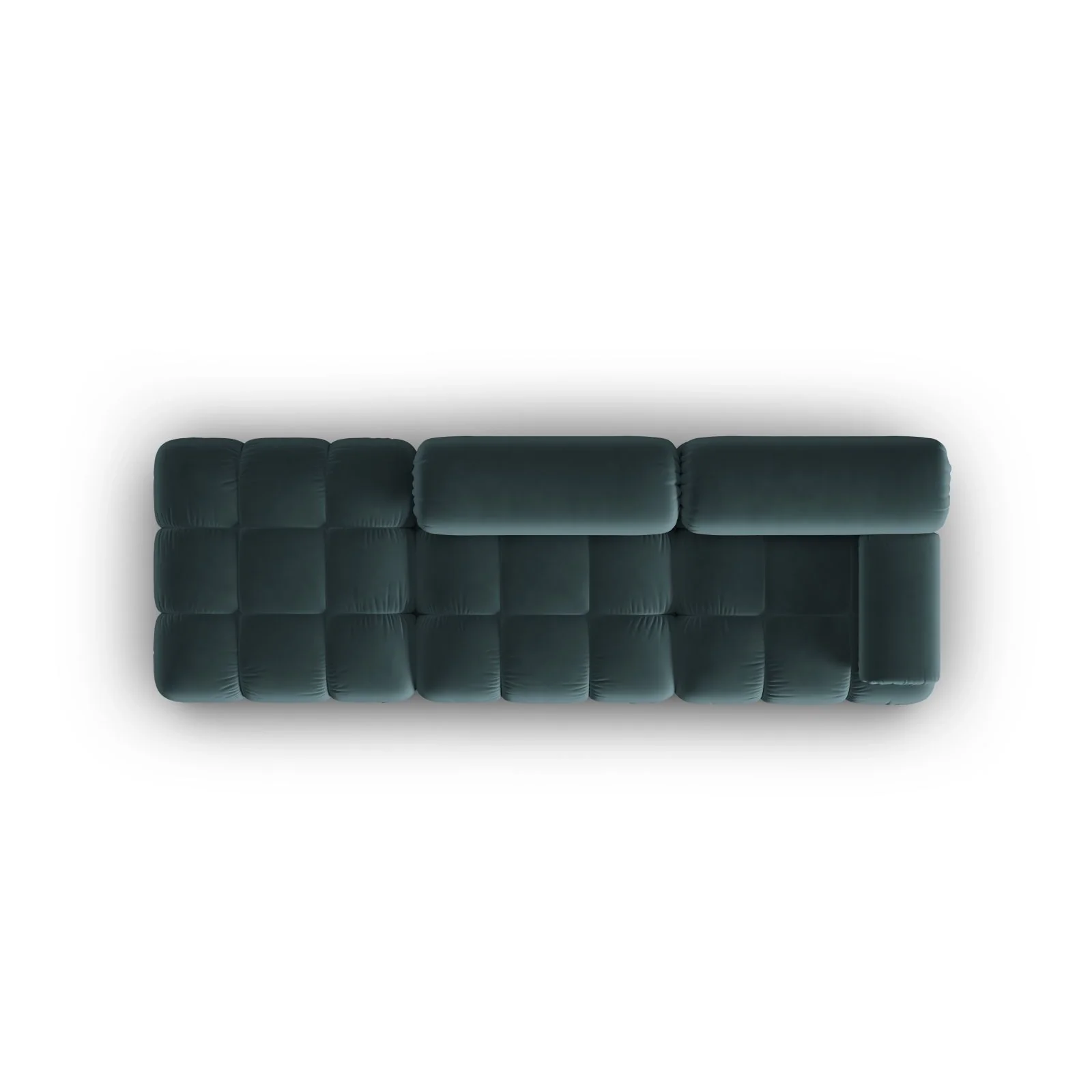 Cortina Modulares 4-Sitzer Sofa, Linke Seite, aus Samt in Rosa (Bluvel 91), 282x94 cm - Image 26